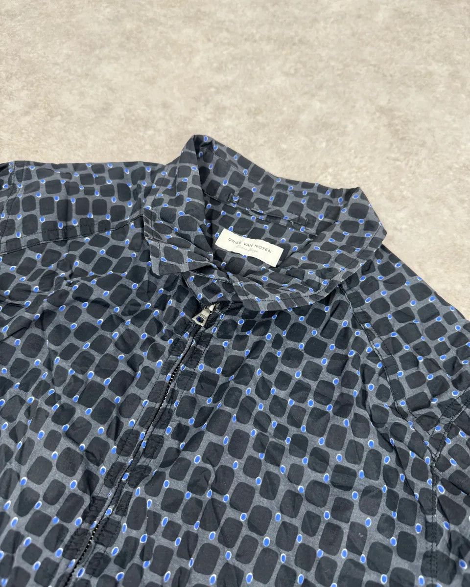Dries Van Noten Dries Van Noten Grey & Blue Light Zip Up Jacket Size US M / EU 48-50 / 2 - 5 Thumbnail