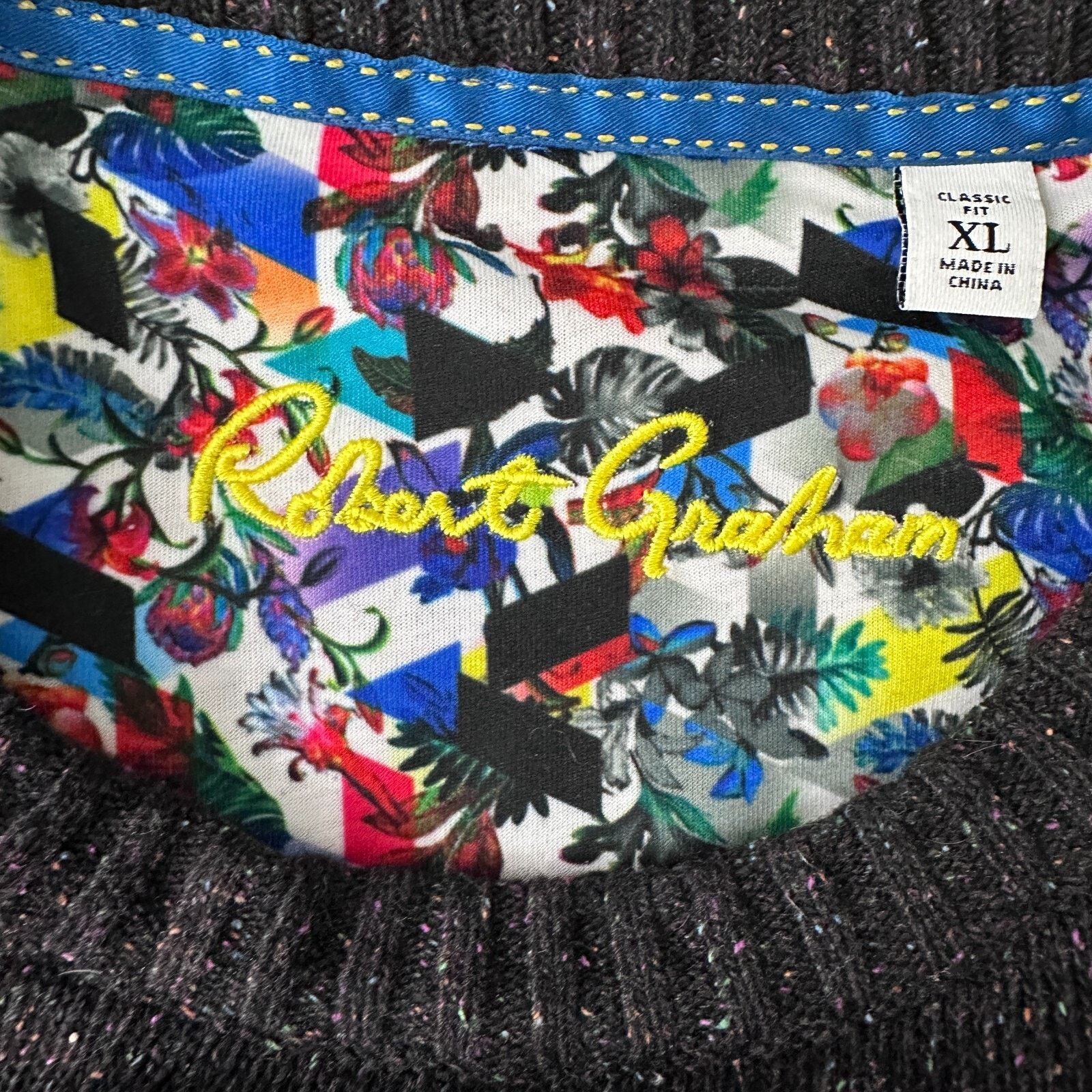 Robert Graham Robert Graham Vostok Sweater Men’s XL Gray Multicolor Size US XL / EU 56 / 4 - 7 Thumbnail