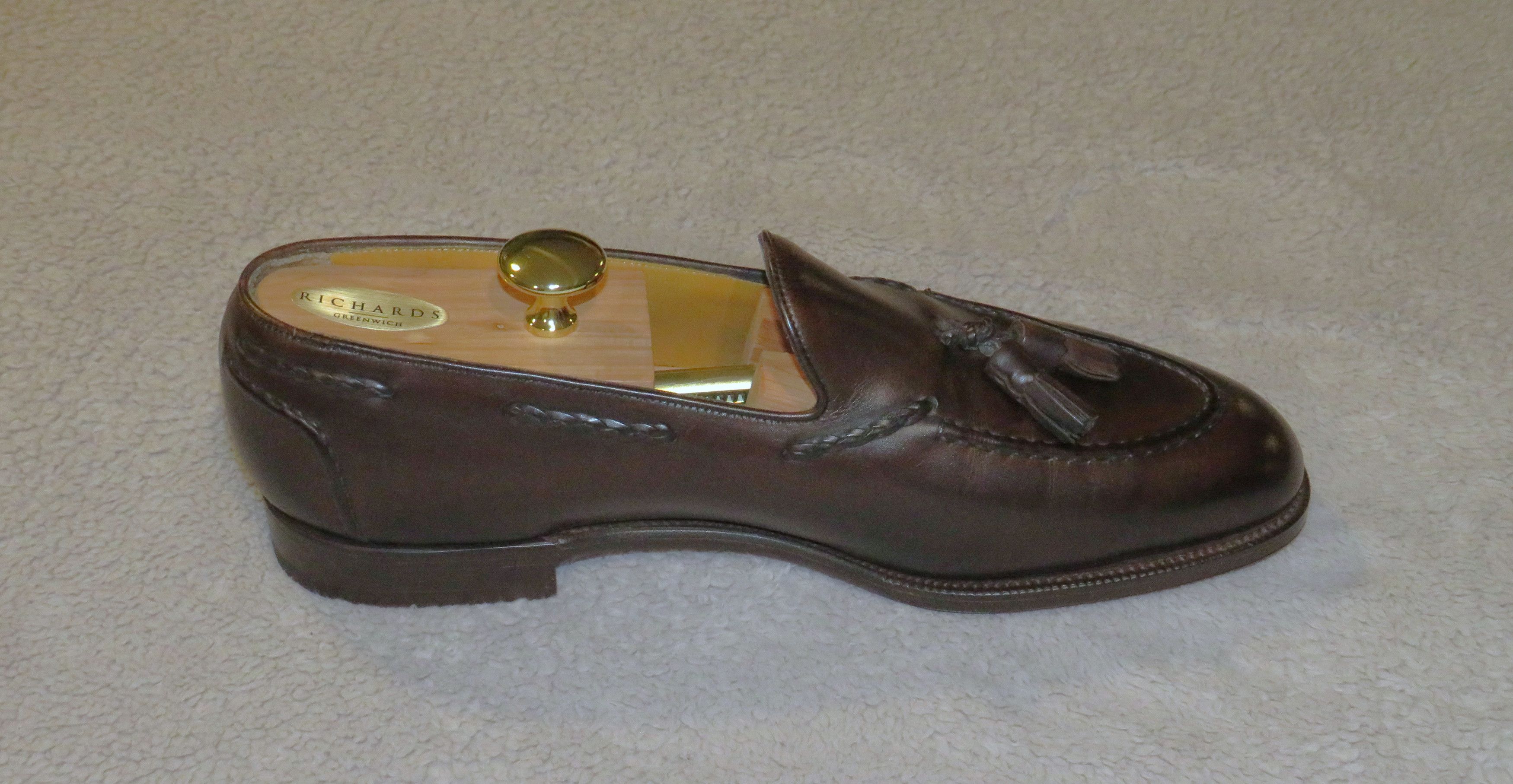 Edward Green Belgravia Dark Oak Antique Loafers 10.5 C NWB Size US 10.5 / EU 43-44 - 5 Thumbnail