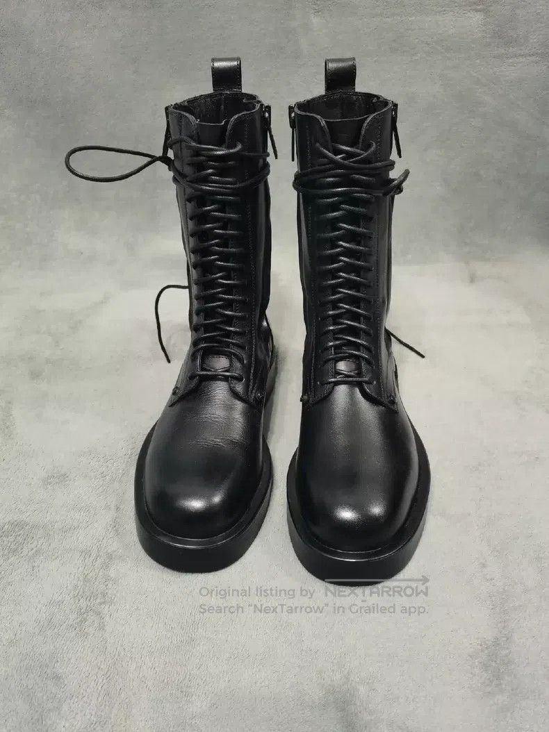 Ann Demeulemeester Ann Demeulemeester 40.5/41.5 mid-leg leather boots Size US 7.5 / EU 40-41 - 1 Thumbnail