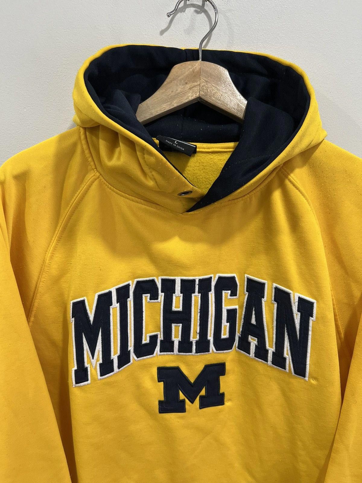 Vintage Vintage Y2K Michigan Hoodie spellout Size US L / EU 52-54 / 3 - 4 Thumbnail