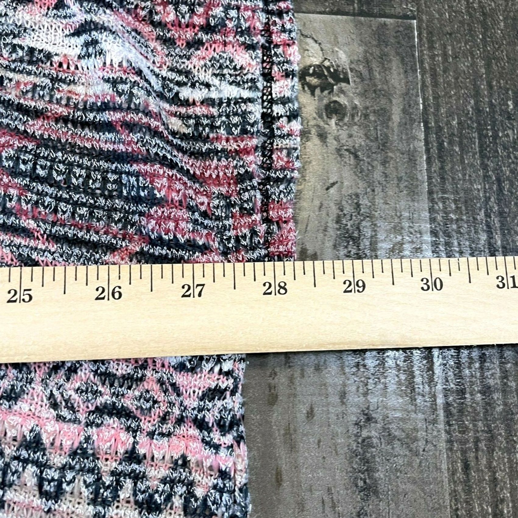 Almost Famous Almost Famous Blouse Shirt Women XS Multicolor Geometric Kimono Fringe Trim Short Sleeve V-Neck Knit Cotton Relaxed Casual Size XS / US 0-2 / IT 36-38 - 5 Thumbnail