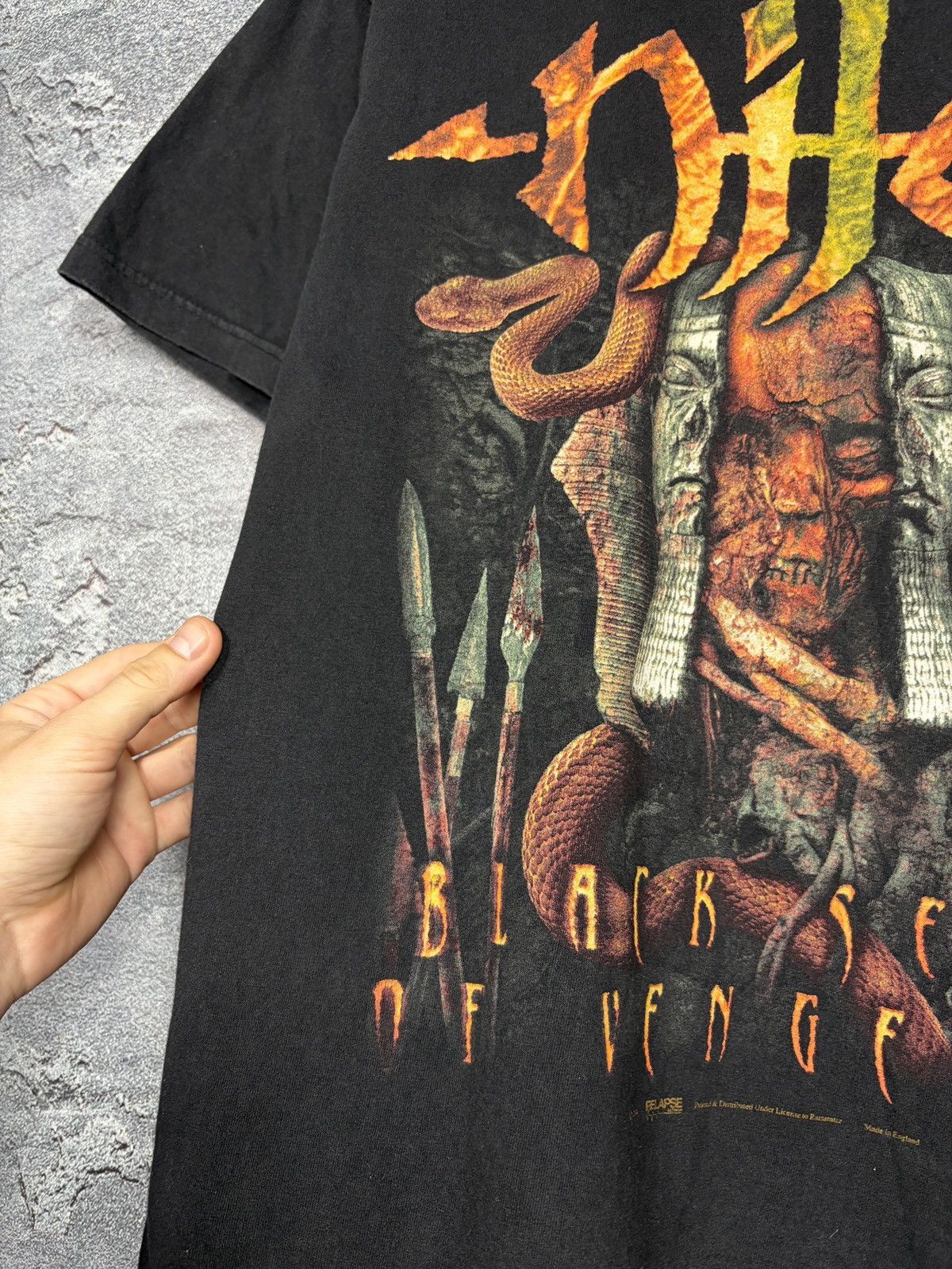 Band Tees Vintage 2001 Nile Back Seeds Of Vengeance Death Metal Tshirt Size US L / EU 52-54 / 3 - 5 Thumbnail
