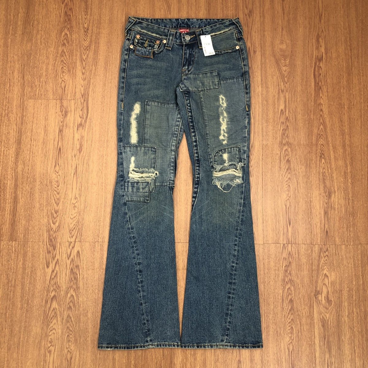 True Religion × Vintage True Religion patchwork jeans Size 30" / US 8 / IT 44 - 3 Thumbnail