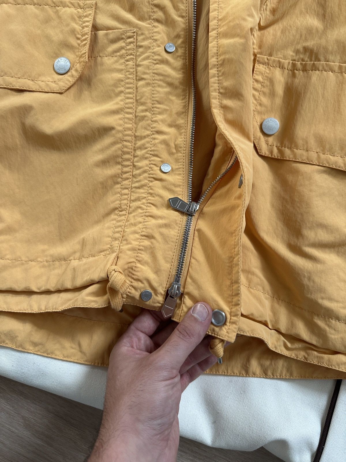 Hermes $4,600 SS23 orange mens runway windbreaker Size US L / EU 52-54 / 3 - 4 Thumbnail