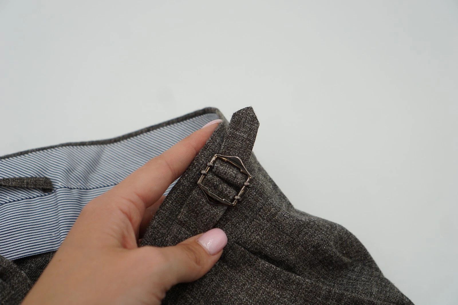Suitsupply Men Suitsupply Pants Braddon Wool Silk Linen Brown 102 US42L Size 42L - 4 Thumbnail