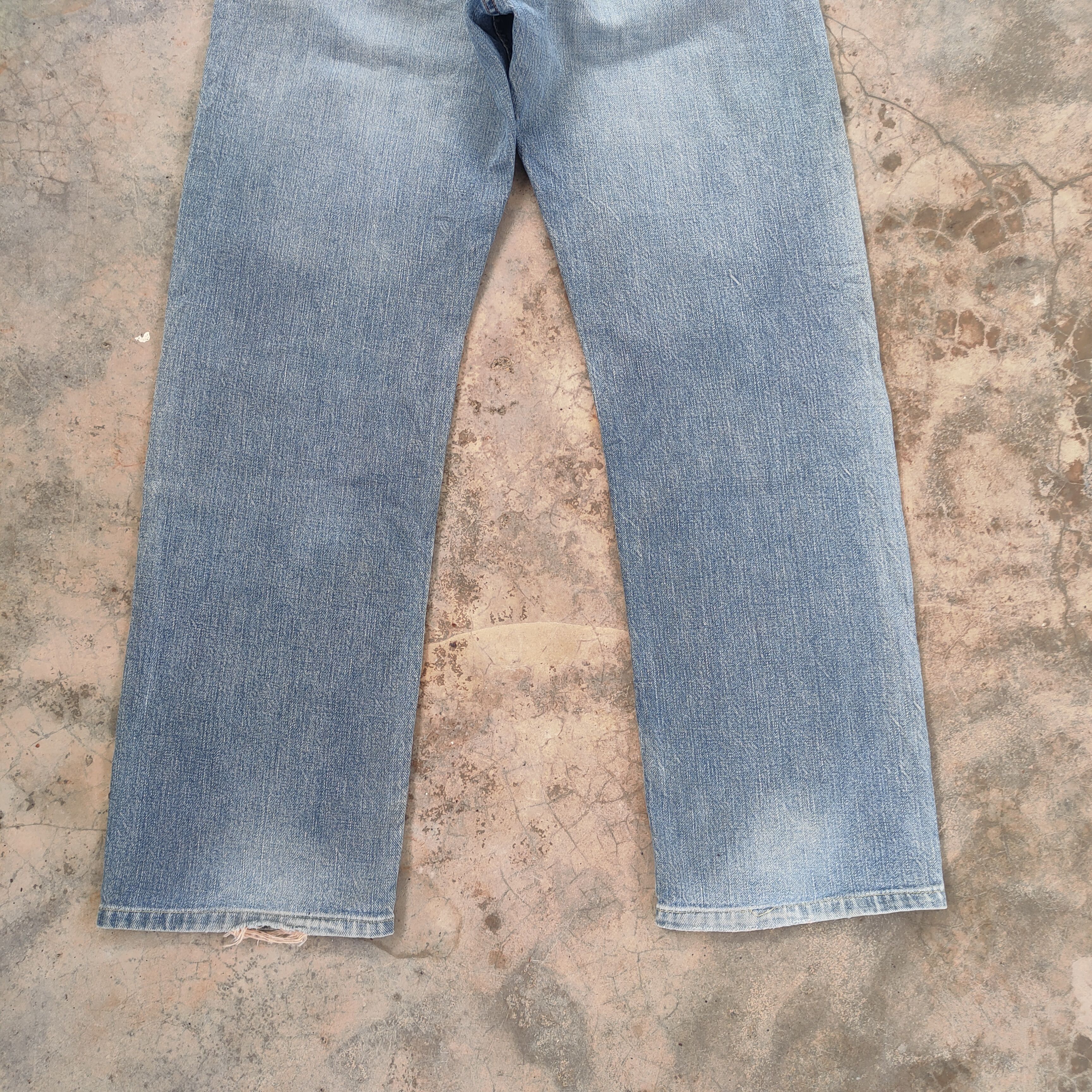 Lee W29 VINTAGE LEE FADED DISTRESSED JEAN DENIM PANTS Size US 29 - 11 Thumbnail