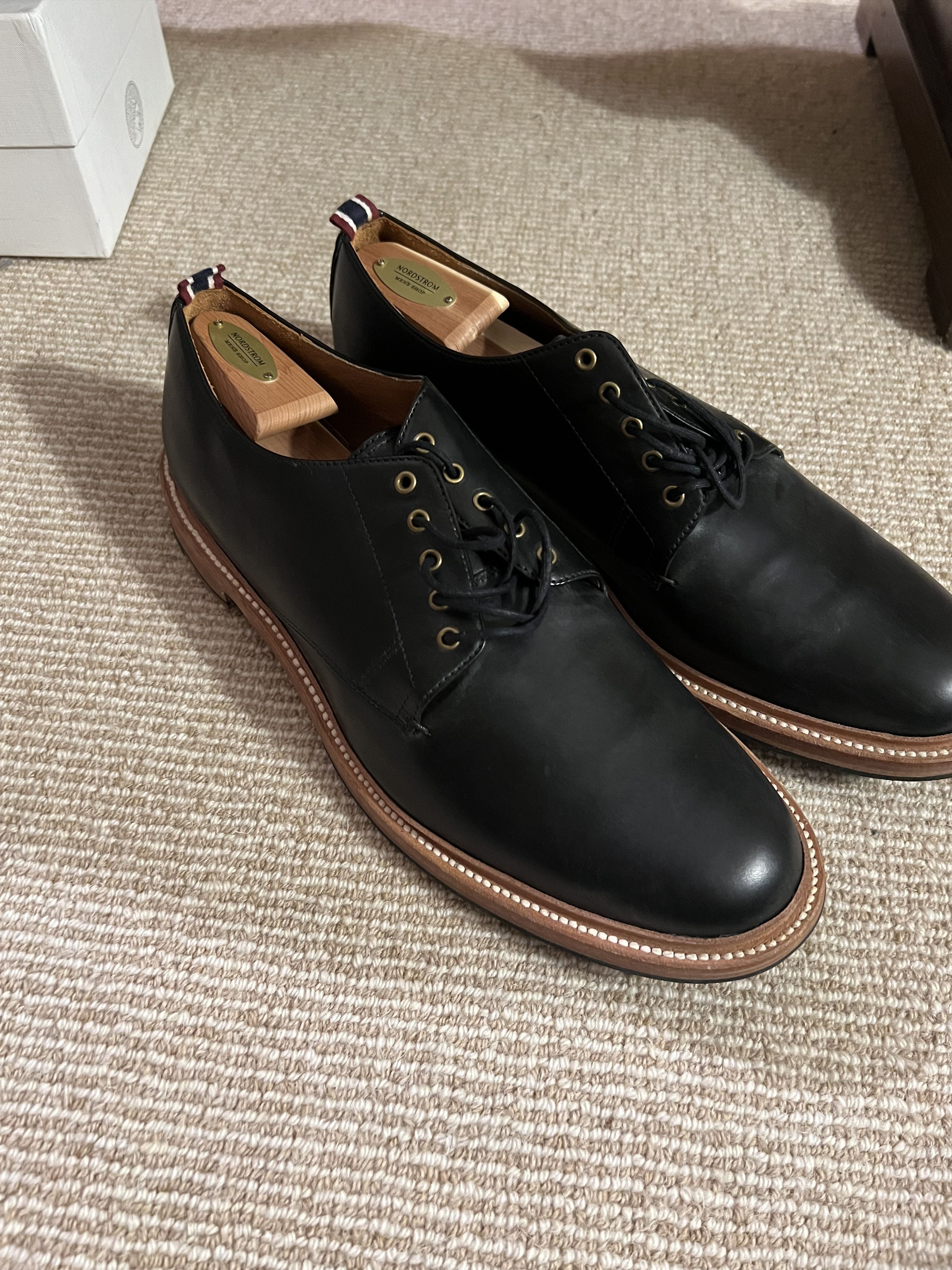 J.Crew Oar Stripe Italian Leather Derbys Size US 12 / EU 45 - 3 Thumbnail