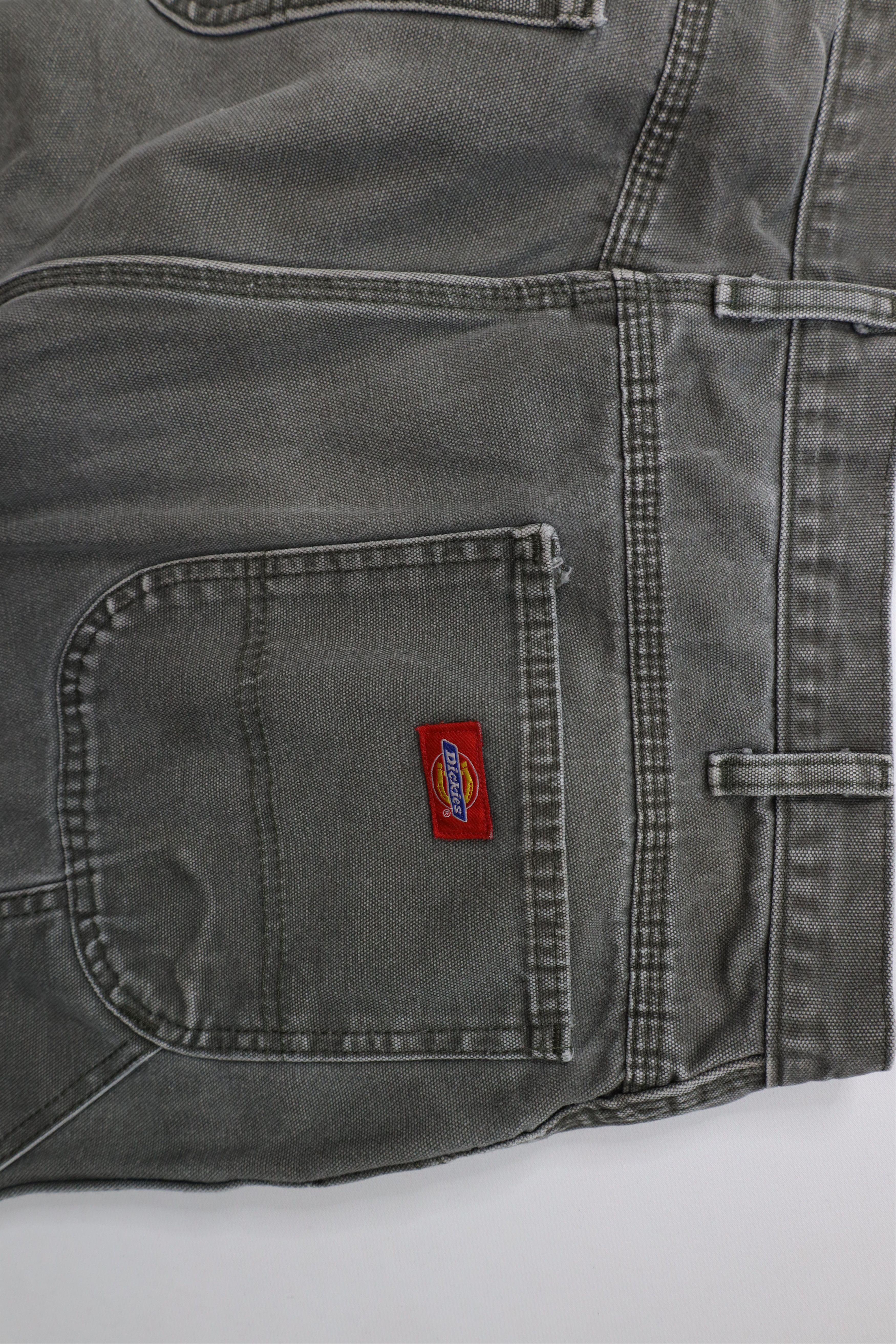 Dickies × Vintage Vintage Dickies Relaxed Wide Leg Dungaree Pants Green Canvas Size US 38 / EU 54 - 13 Thumbnail