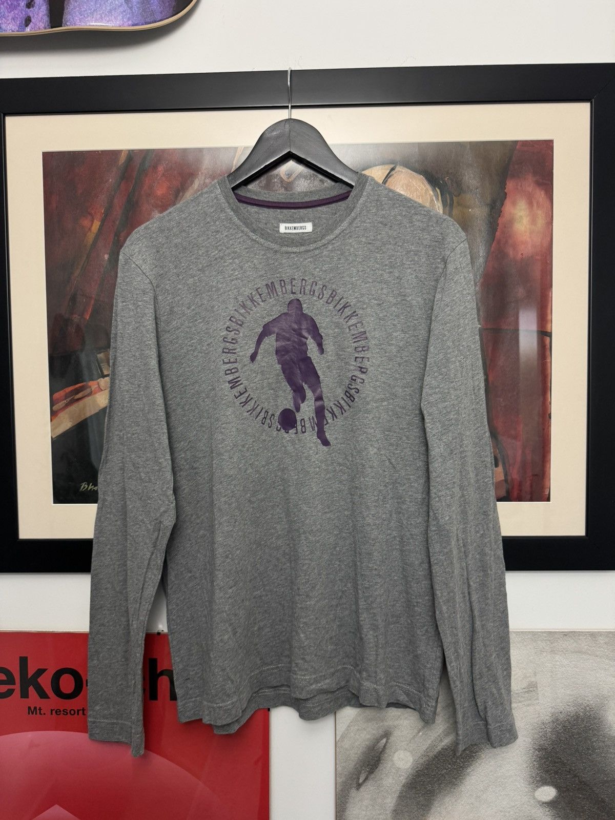 Dirk Bikkembergs Rare Y2k Dirk BIKKEMBERGS soccer football Long sleeve tshirt Size US L / EU 52-54 / 3 - 1 Thumbnail