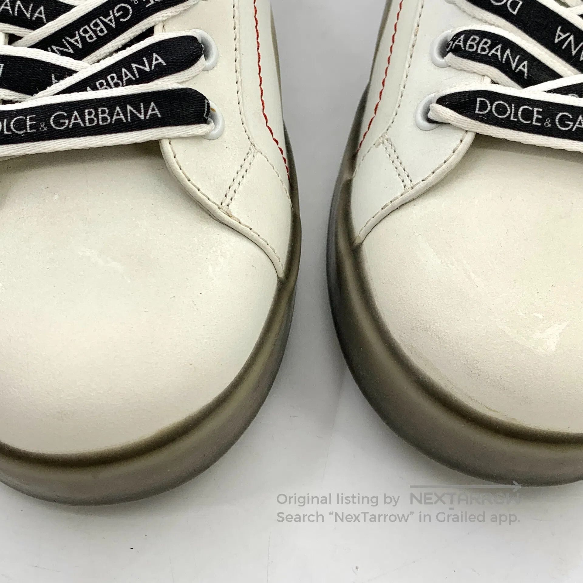 Dolce & Gabbana Dolce Gabbana White Letter Laced Casual Flat Loafers| Size US 7 / EU 40 - 9 Thumbnail