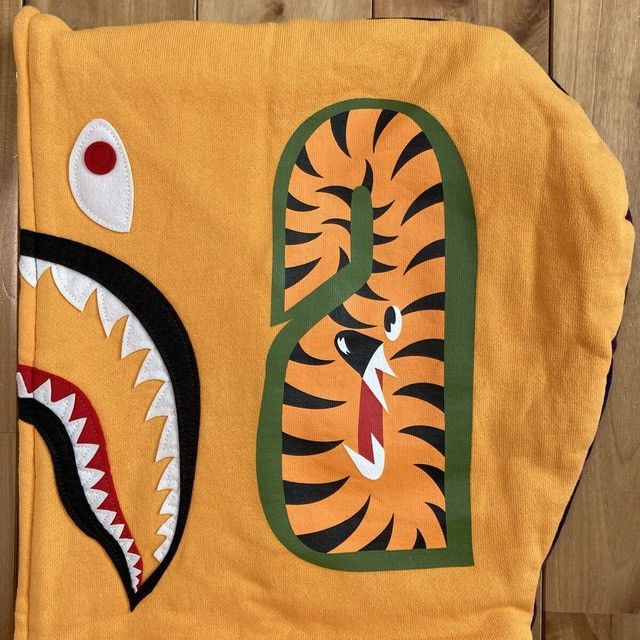 Bape BAPE Tiger Shark full zip hoodie purple camo a bathing ape Size US M / EU 48-50 / 2 - 4 Thumbnail