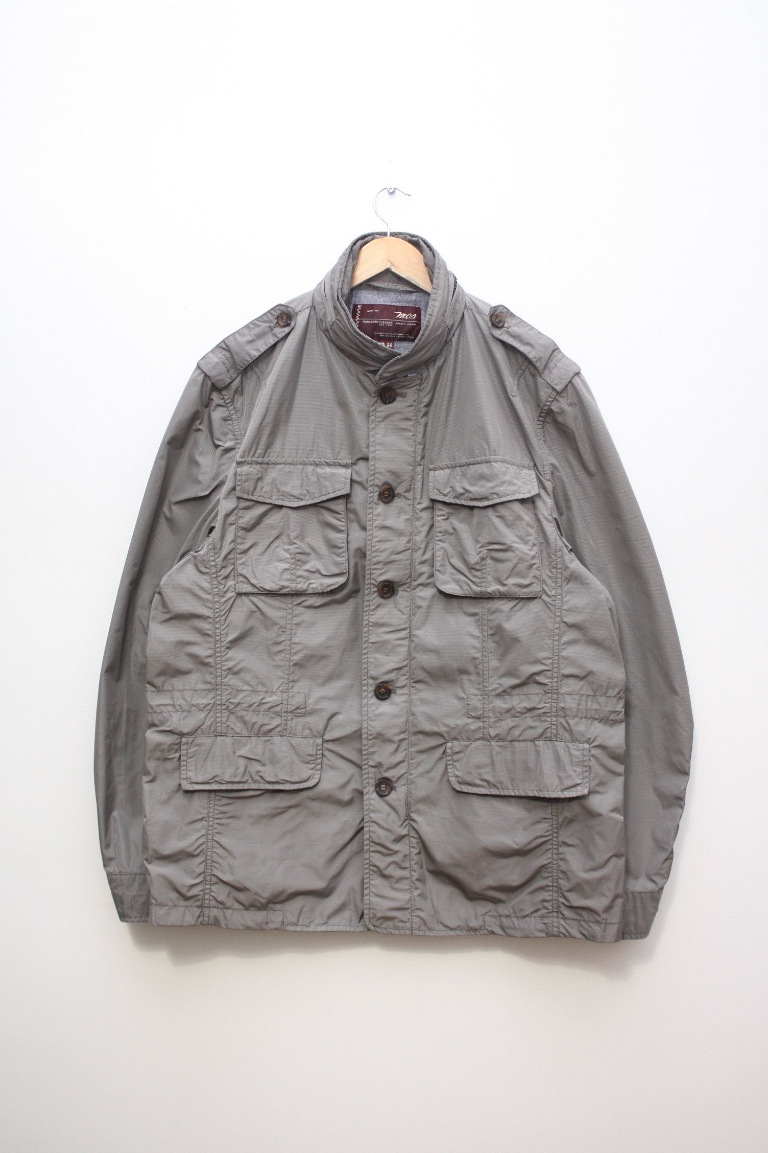 Marlboro Classics Marlboro Classics Grey Nylon Lightweight Jacket Men's 56 Size US XL / EU 56 / 4 - 1 Thumbnail