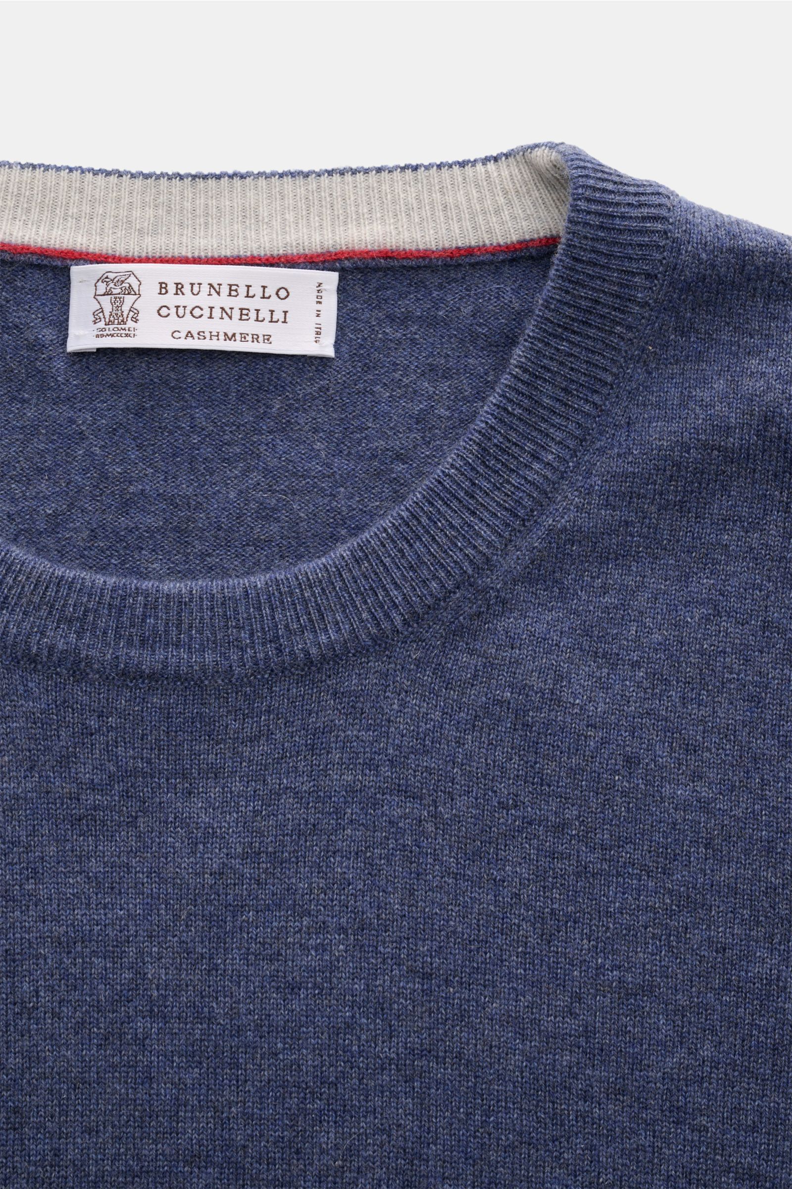 Brunello Cucinelli o1y0526 Crewneck Sweater in Slate Blue Size US M / EU 48-50 / 2 - 2 Thumbnail