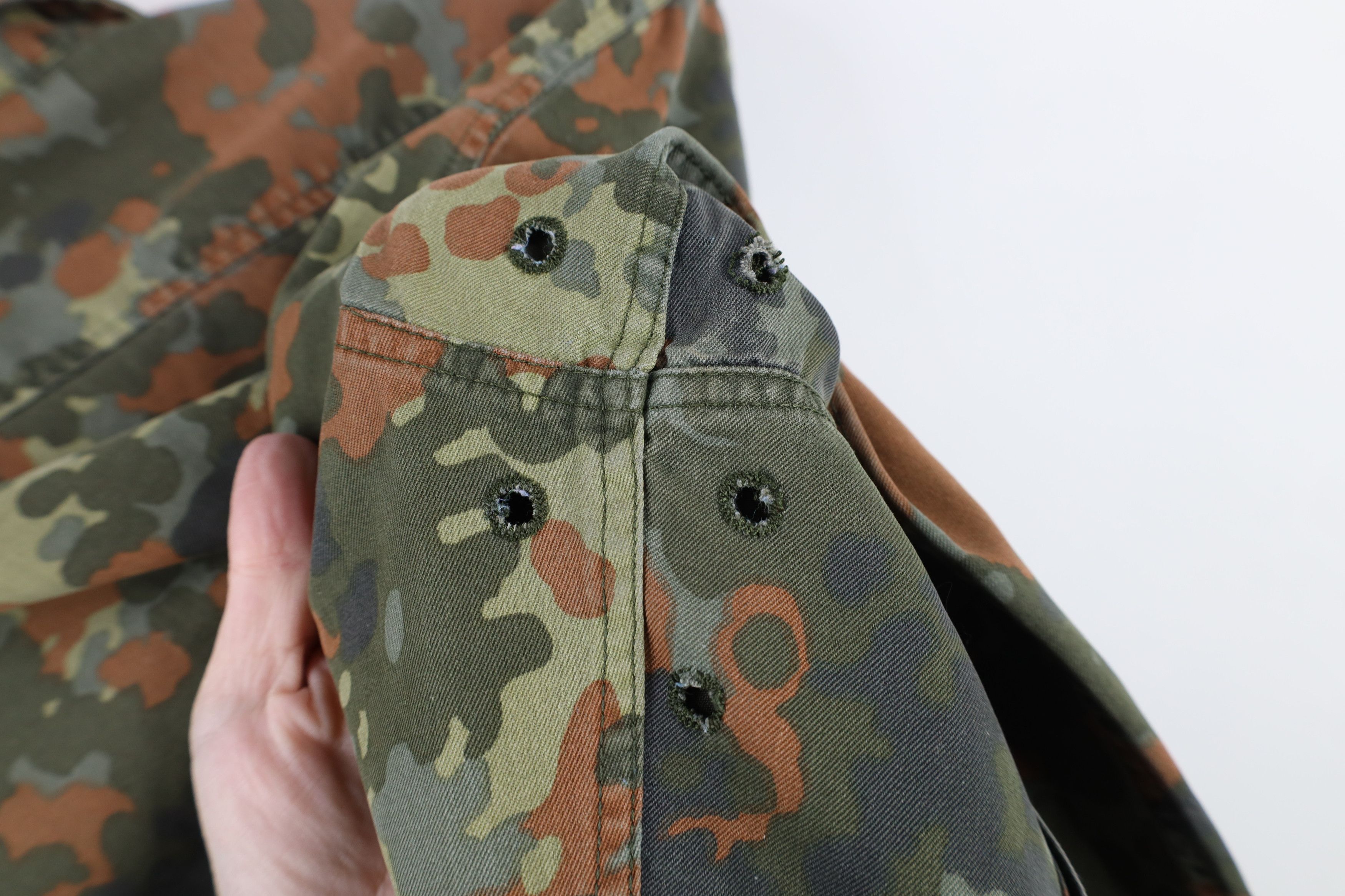 Vintage Vintage 90s German Military Camouflage Shirt Field Jacket Size US M / EU 48-50 / 2 - 13 Thumbnail