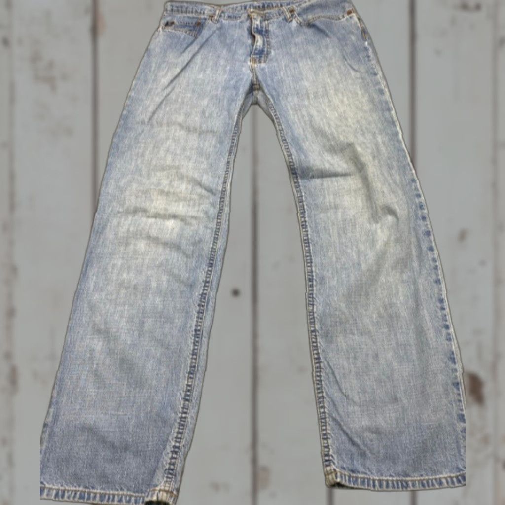 Ralph Lauren Polo Jeans by Ralph Lauren Jeans Womens 12x31 Blue Denim Cotton 5292 34x31 Blue Women Jeans 90s Style Straight Womens Size 24" / US 00 / IT 34 - 1 Thumbnail
