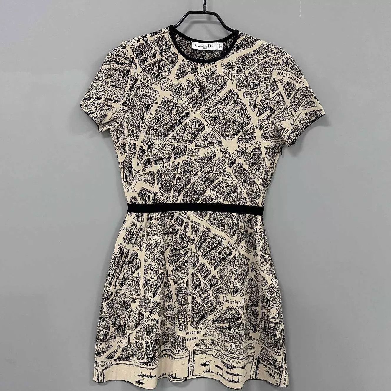 Dior Dior Paris Map Knit Dress 99 New 36 Size XS / US 0-2 / IT 36-38 - 1 Thumbnail
