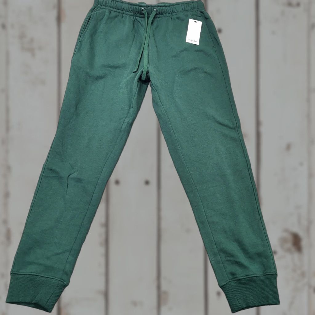Vintage NWT Goodfellow & Co Fleece Jogger Pants Mens Size M Green Ultra Soft Tapered Jogging Style Casual Everyday Tapered Mens Size US 31 - 1 Thumbnail
