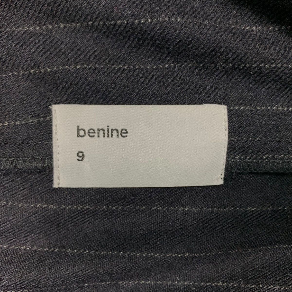 Japanese Brand BENINE Dark Blue Wool Pinstripe Jacket #2698-C121 Size US L / EU 52-54 / 3 - 15 Thumbnail