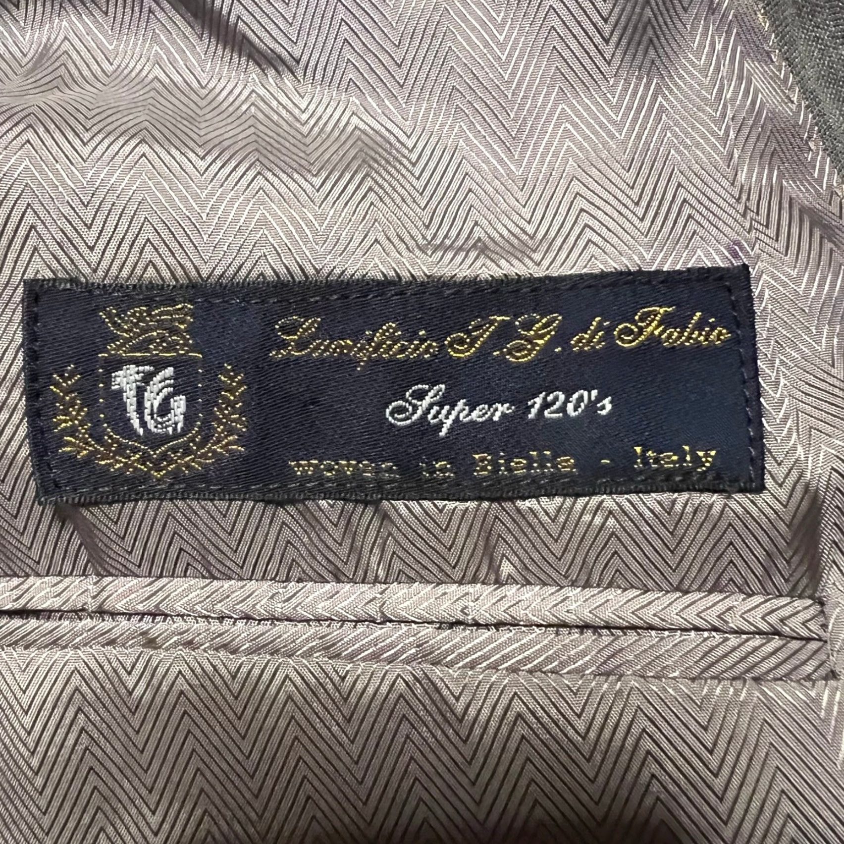 Vintage Lanificio T. G. Di Fabio Blazer Mens 40R Italy Wool Striped Sport Coat Coat Blazer Mens 40R Gray Wool Striped Il lanificio Size 40R - 6 Thumbnail