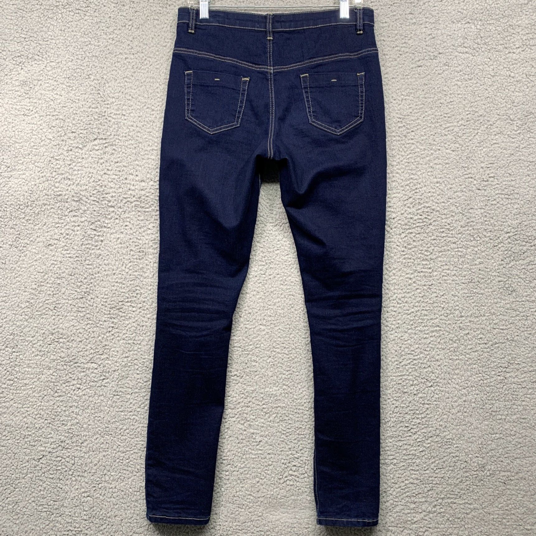 Vintage NY Jeans NY Trends-4 Jeans Women’s Size 8 Distressed Dark Blue Stretch Easy Care 5-Pocket Jeans Women Size 30" / US 8 / IT 44 - 4 Thumbnail