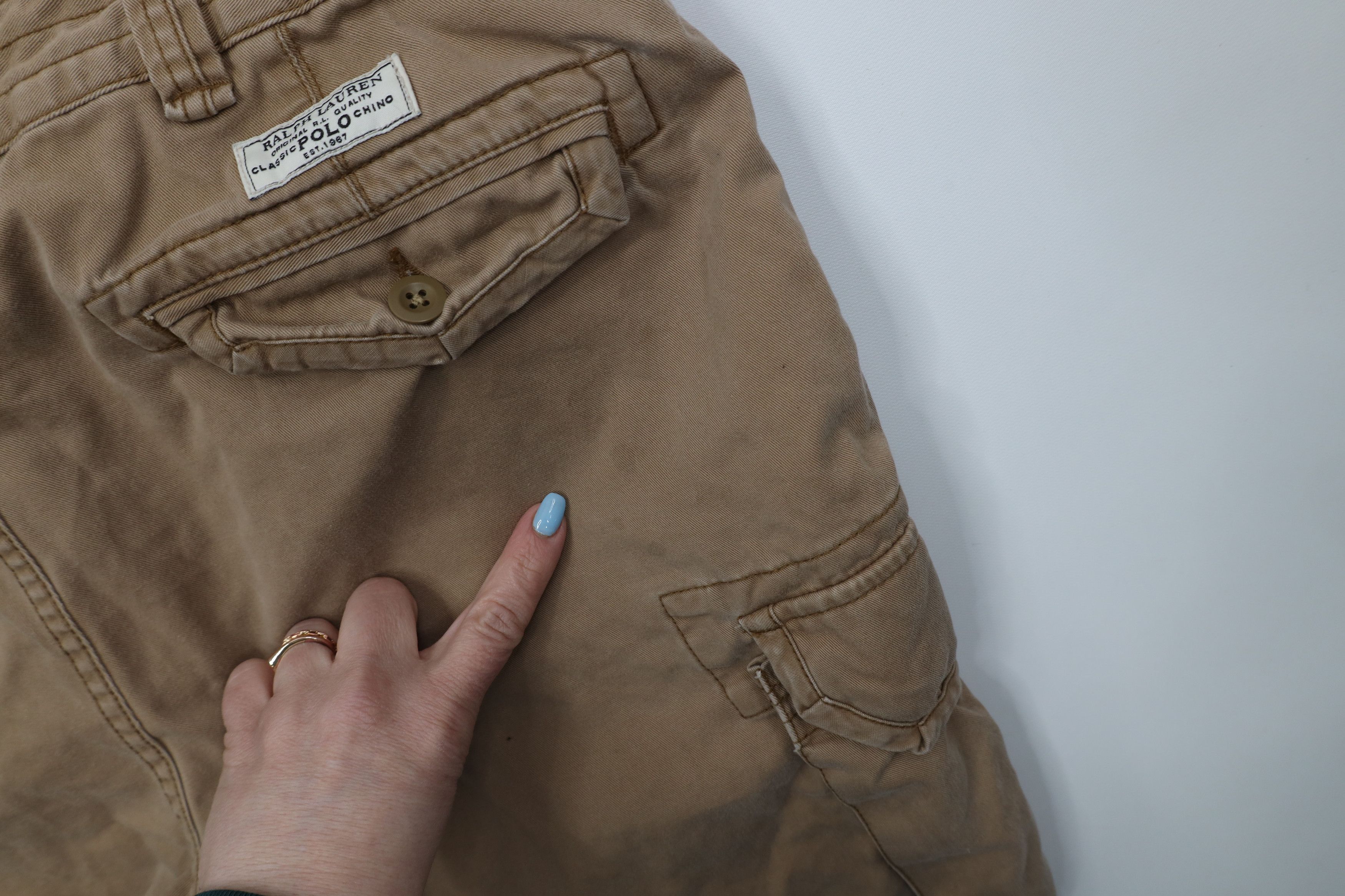 Polo Ralph Lauren Vintage 90s Ralph Lauren Surplus Cargo Shorts Brown Cotton Size US 36 / EU 52 - 14 Thumbnail