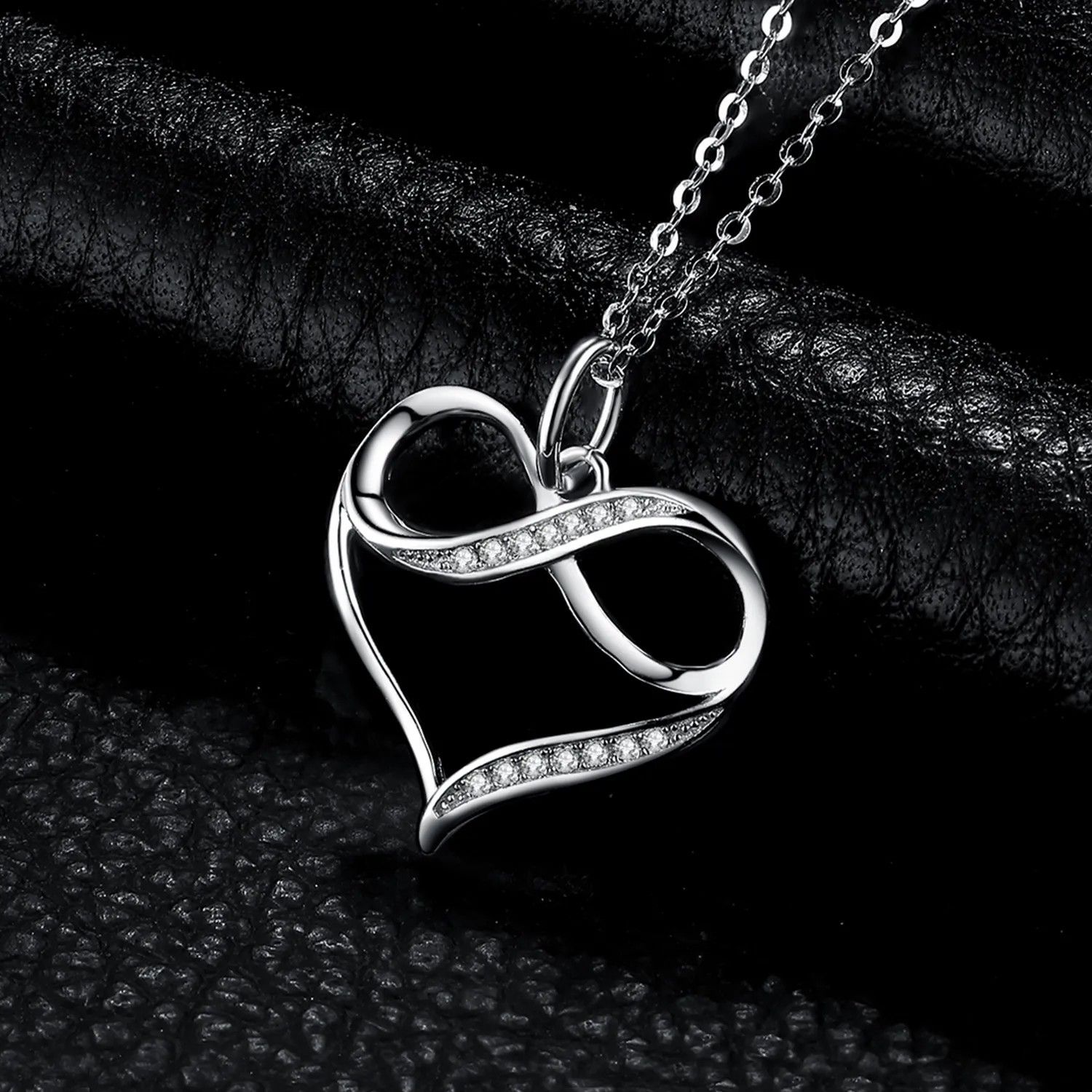 Other Infinity Heart Necklace for Women Love Pendant Gift Jewelry Size ONE SIZE - 2 Thumbnail