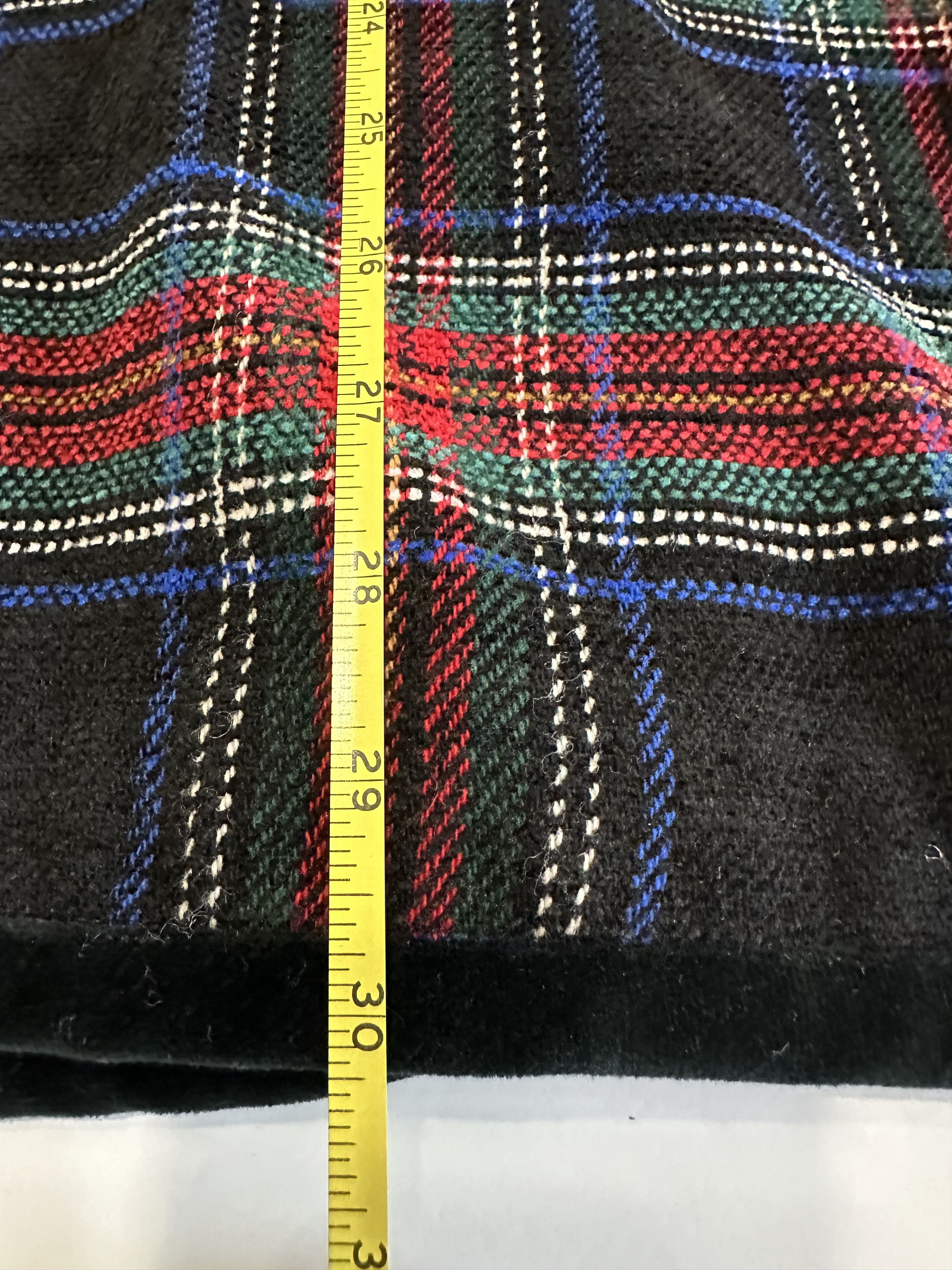 Liz Claiborne Liz Claiborne Women's Blazer Red Black Plaid Velvet Wool Size ONE SIZE - 7 Thumbnail