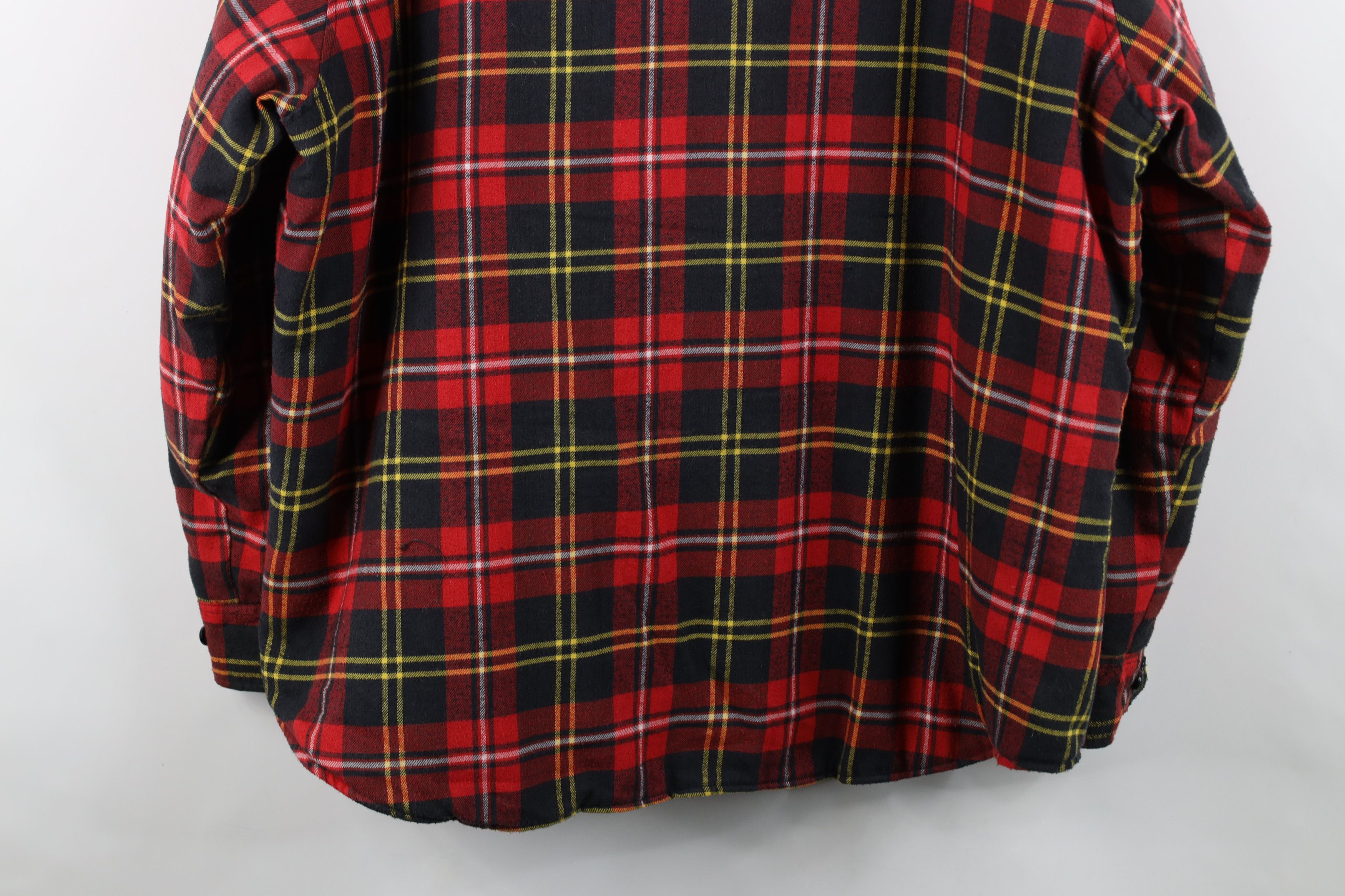 Vintage Vintage 90s Streetwear Quilted Flannel Button Shirt Jacket Size US M / EU 48-50 / 2 - 15 Thumbnail