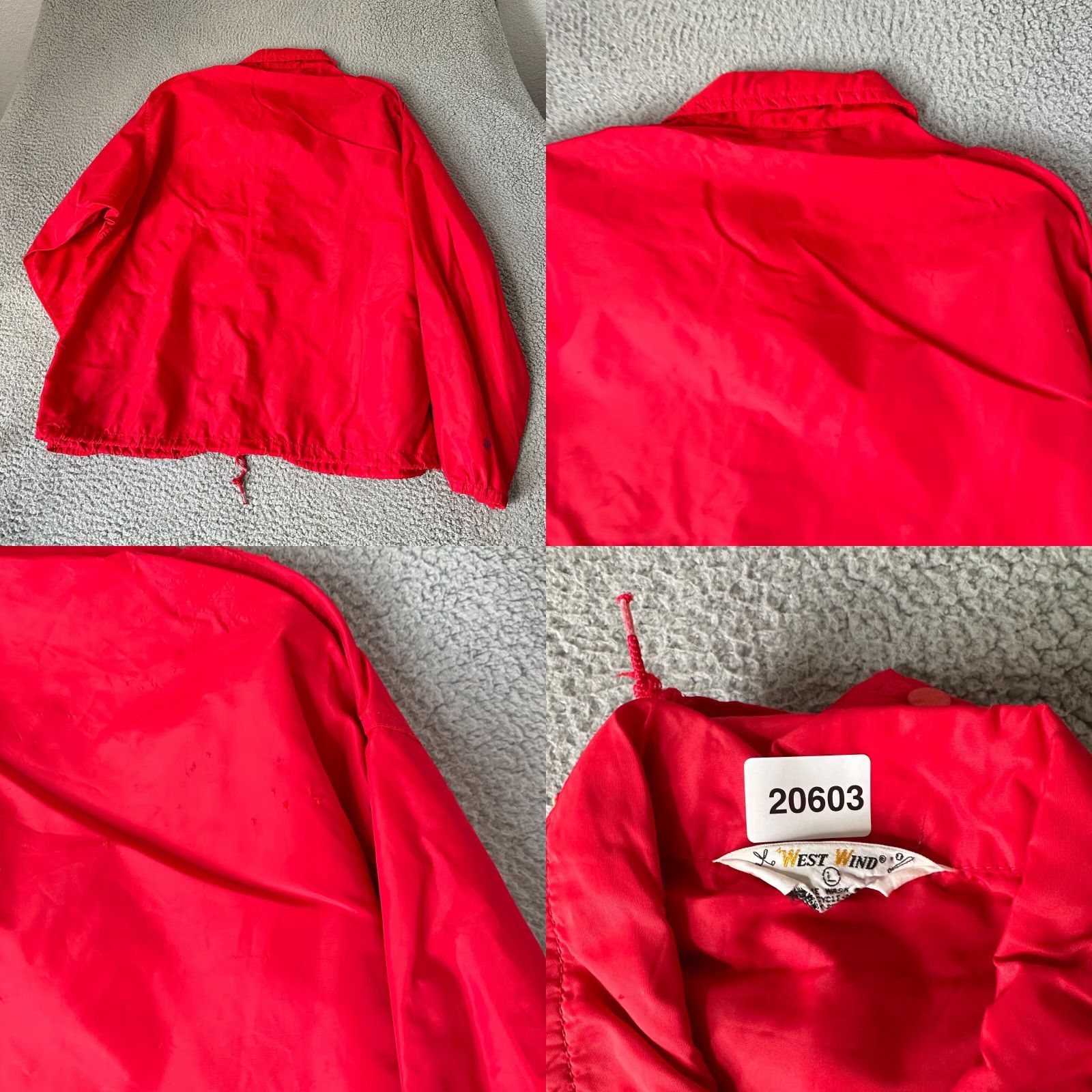 Vintage VINTAGE West Wind Bomber Jacket Mens Large Red Satin Nylon Golf 90s USA Size US L / EU 52-54 / 3 - 9 Thumbnail