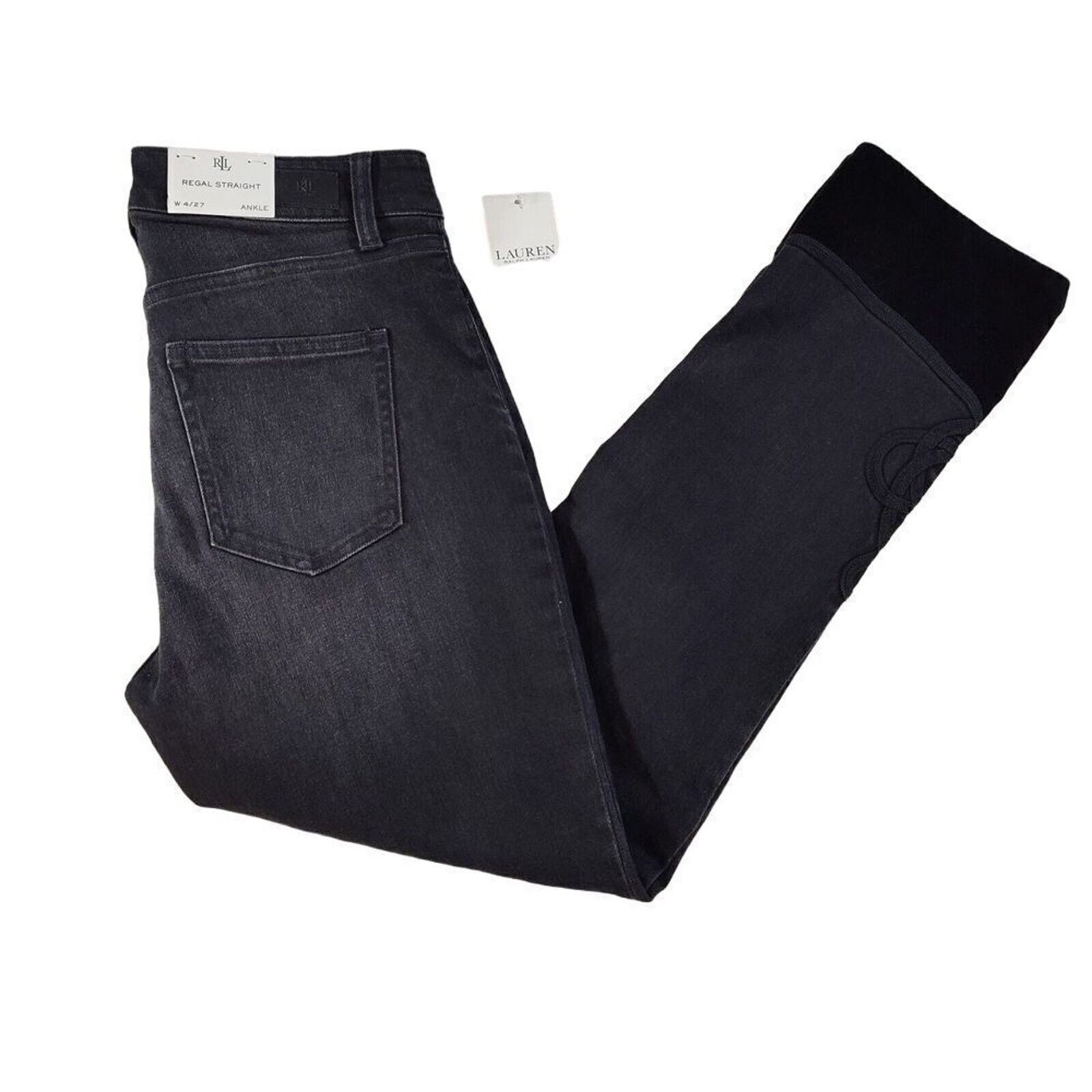 Ralph Lauren Lauren Ralph Lauren Regal Womens Black Jeans Size 4 Slim Size 27" / US 4 / IT 40 - 1 Thumbnail