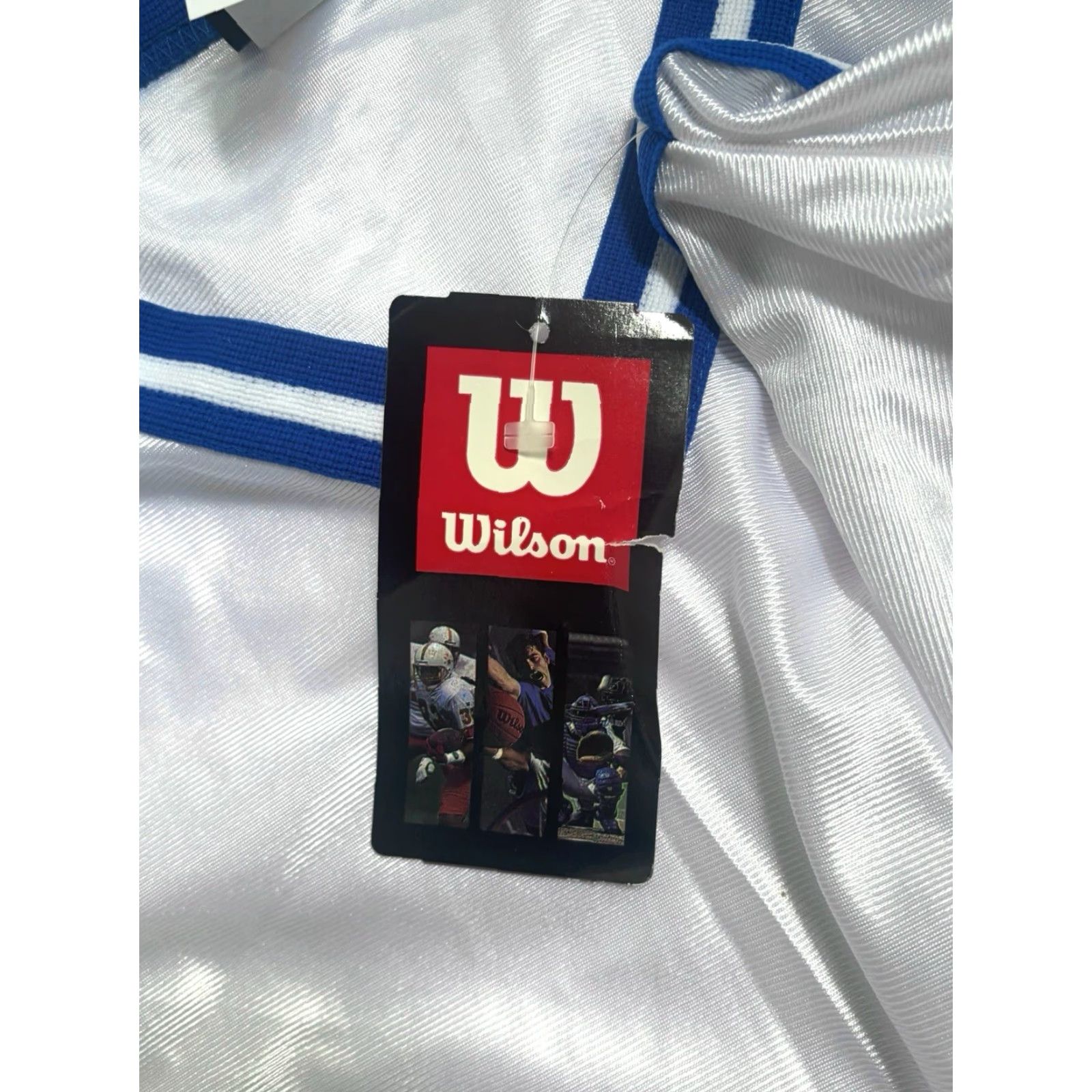 Wilson VINTAGE Wilson Jersey Tank Mens XL NOS NWT 90s USA Made White Royal Blue Basketball NOS NWT Size US XL / EU 56 / 4 - 2 Thumbnail