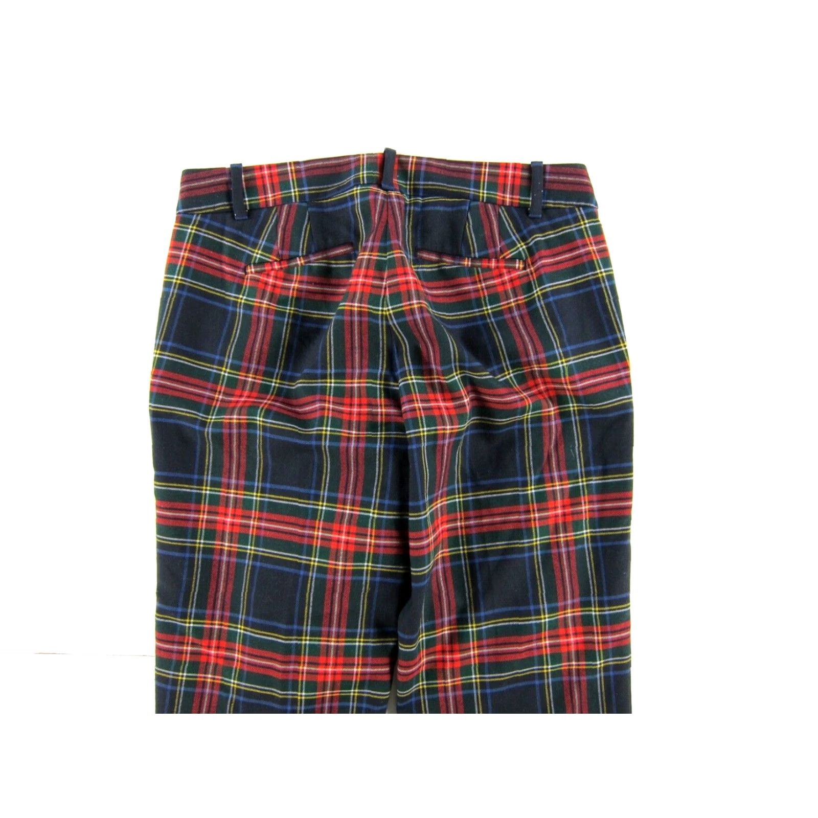 J.Crew J.Crew Wool Plaid Skimmer Pant 2 City Fit Red Yellow Green Blue Casual Pant Womens Size 26" / US 2 / IT 38 - 5 Thumbnail