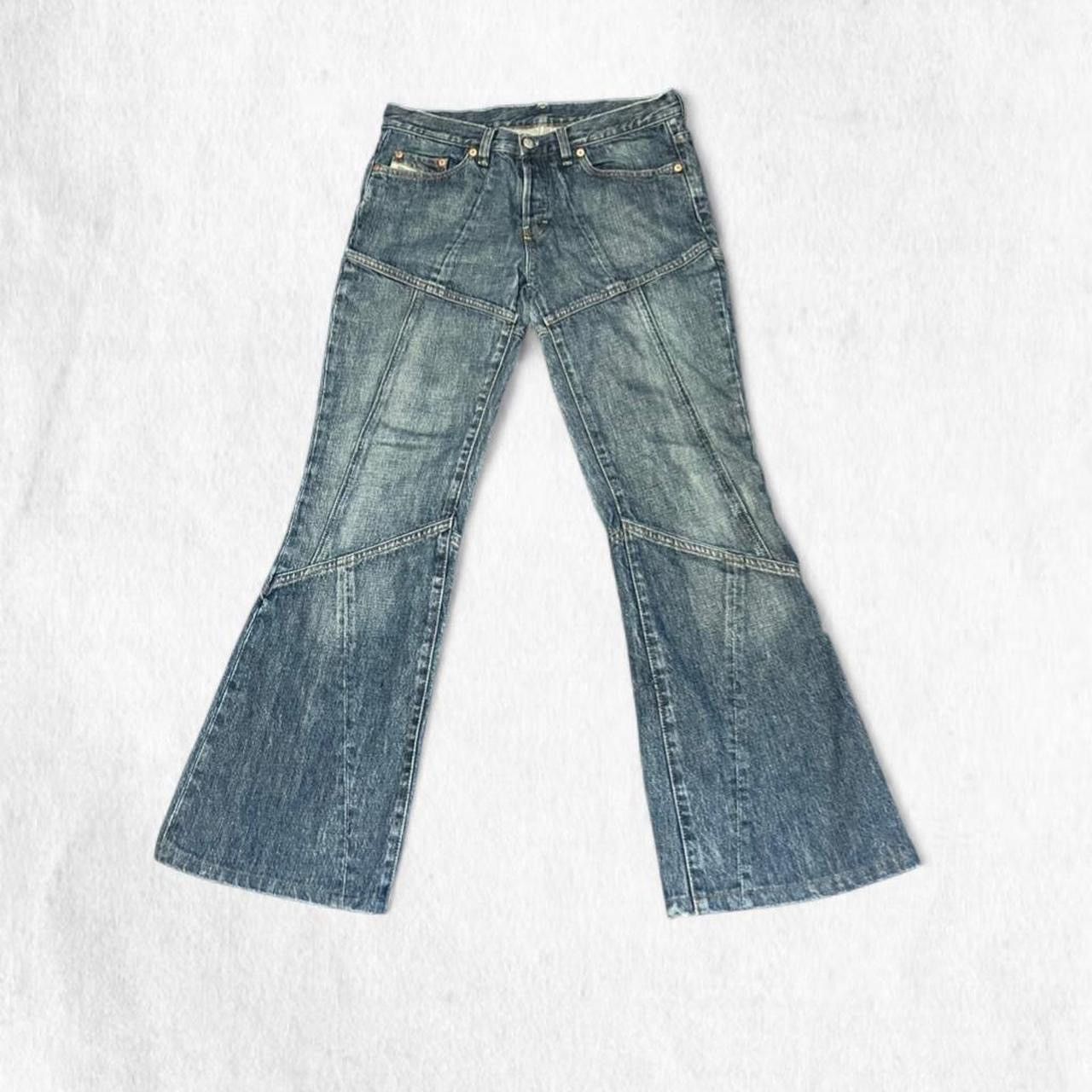 Diesel Diesel DAZE insane RARE crazy cut flare jeans 2008 Size 31" - 1 Thumbnail