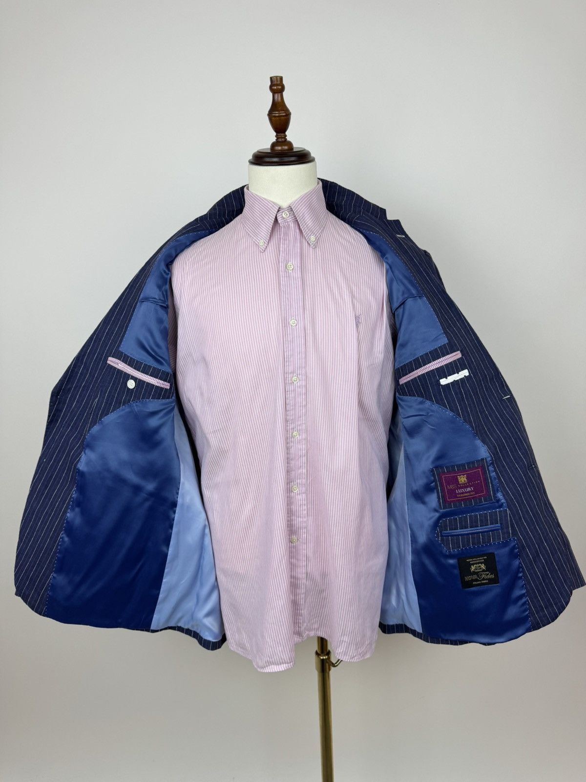 Marks & Spencer Mark&Spencer NOVA Luxury Fides Italian Fabric Linen Blazer Size 44R - 10 Thumbnail