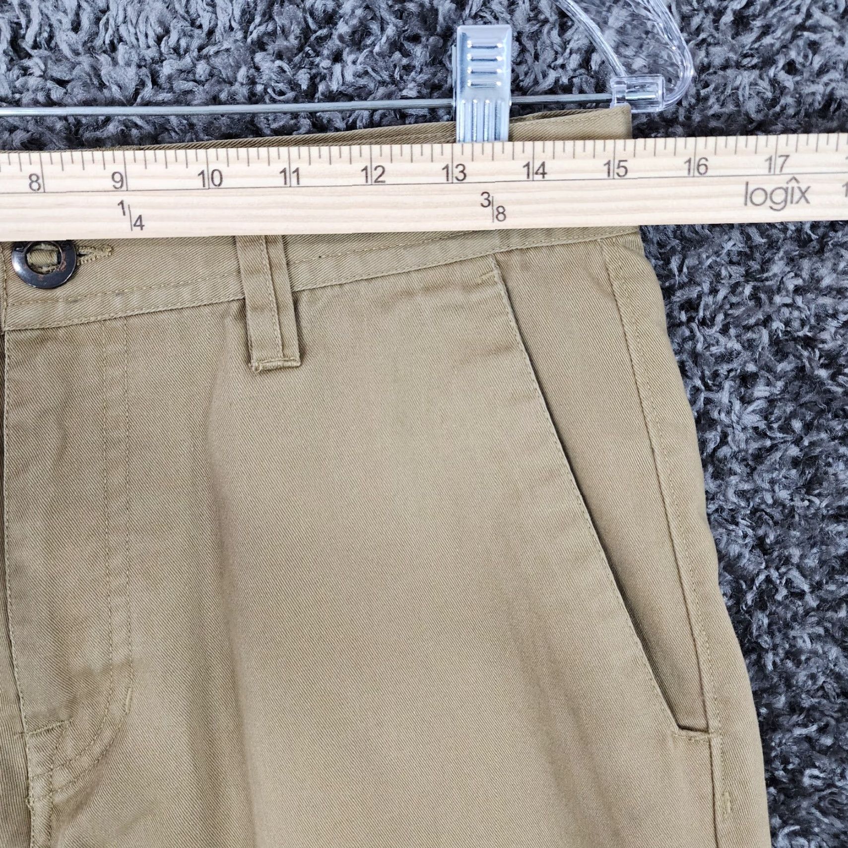 Volcom Volcom Stone Mens Brown Polyester Cotton Chino Shorts Size 30 Brown Chino Shorts Mens 30 Volcom Stone Size US 30 / EU 46 - 4 Thumbnail