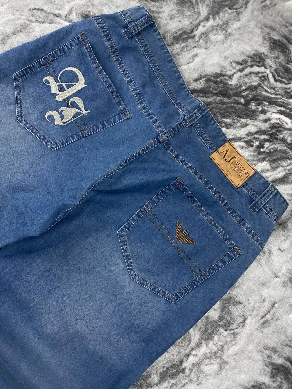 Armani Vintage Armani Jeans Denim Jeans Big Logo Men Size 38 Blue Size US 38 / EU 54 - 3 Thumbnail