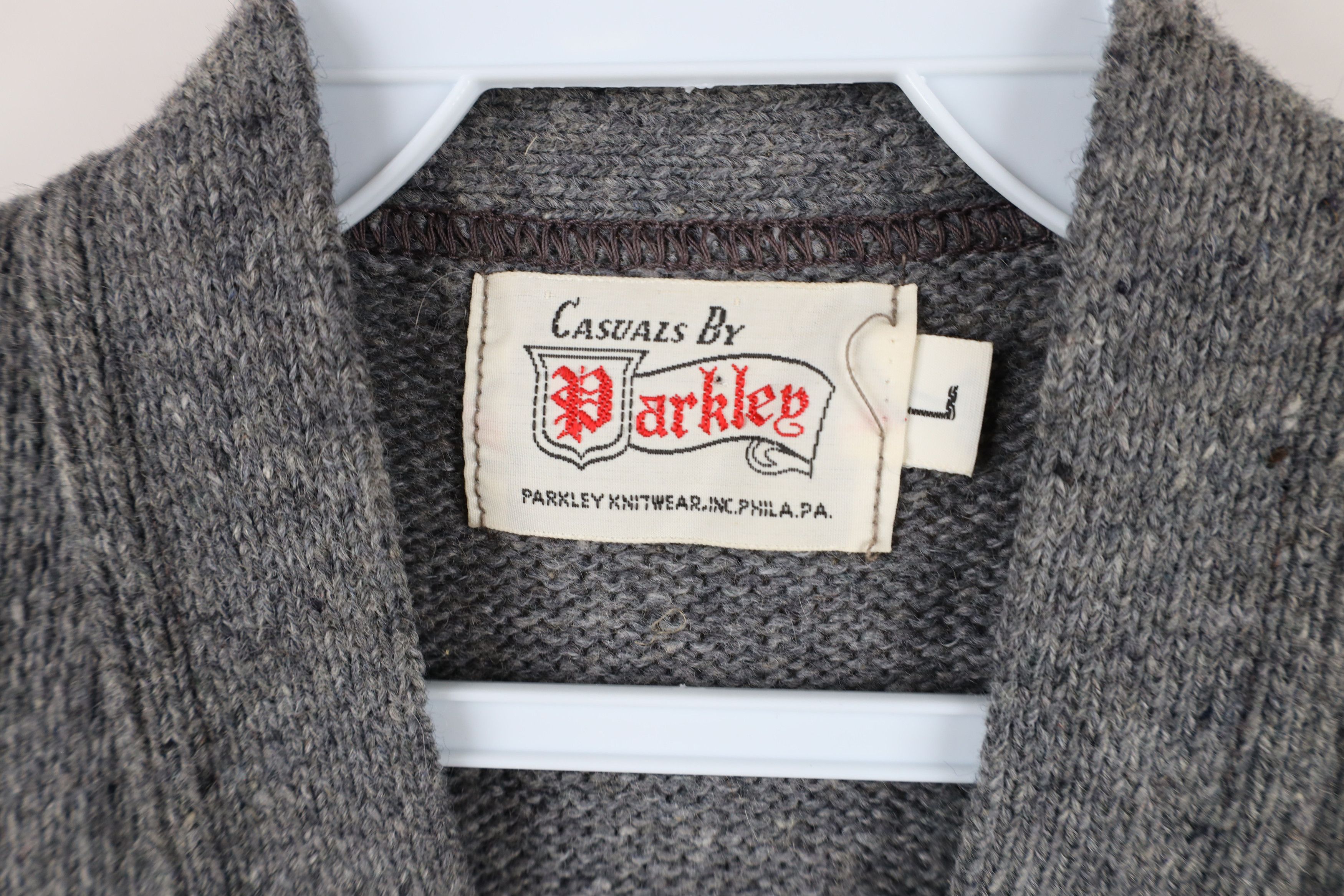 Vintage Vintage 50s 60s Rockabilly Fleck Wool Knit Sweater Vest USA Size US L / EU 52-54 / 3 - 6 Thumbnail