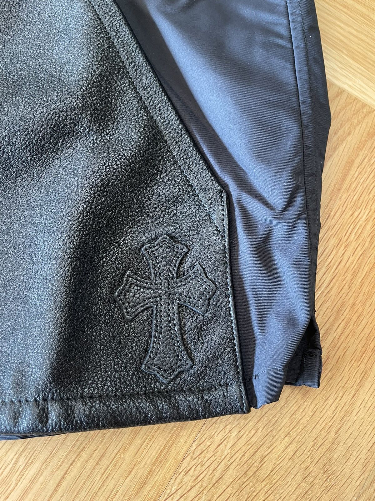 Chrome Hearts Chrome Hearts Zip Nylon Leather Patchwork SS Jacket Size US M / EU 48-50 / 2 - 3 Thumbnail