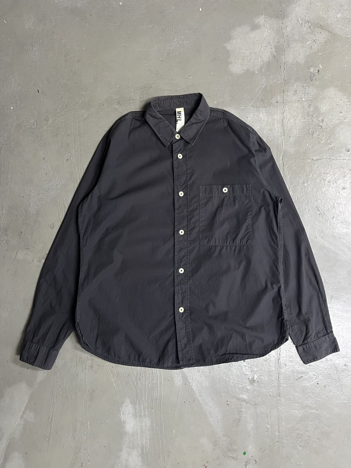 Margaret Howell MHL Black Button Up Shirt Size US L / EU 52-54 / 3 - 1 Thumbnail