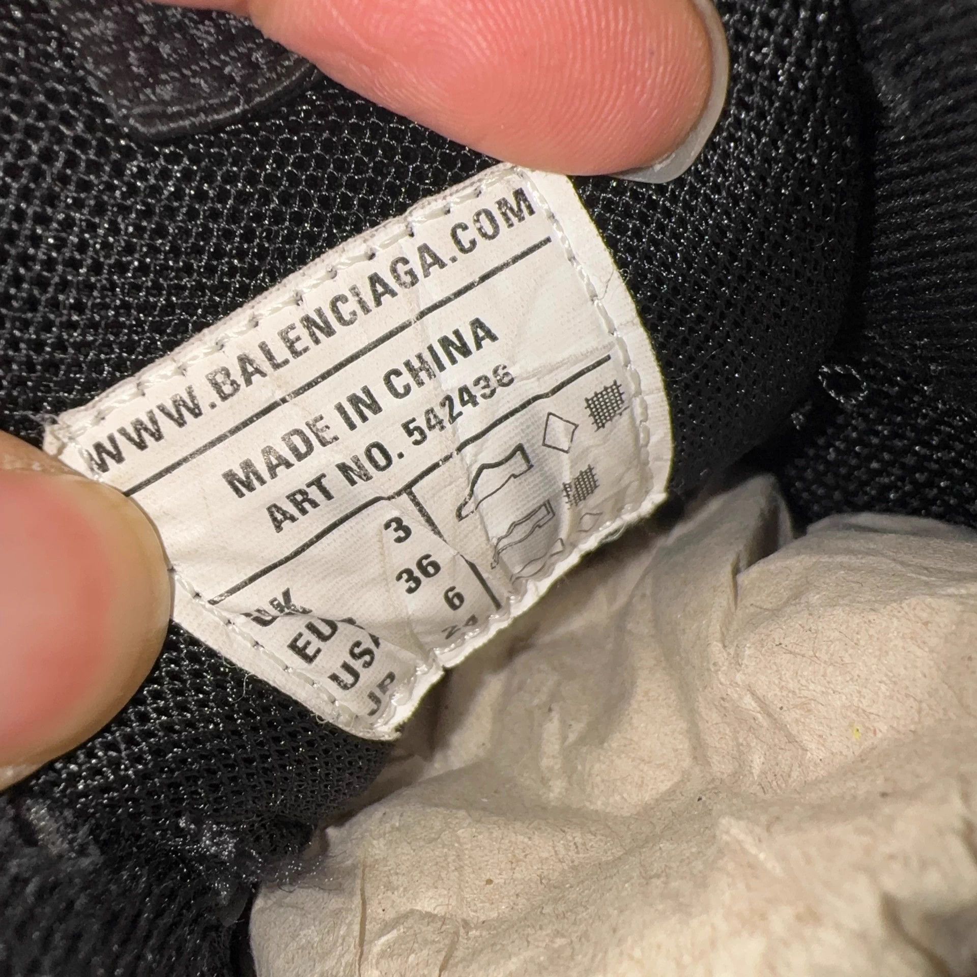 Balenciaga Balenciaga Track Black EUR 36 Size US 5 / IT 35 - 7 Thumbnail