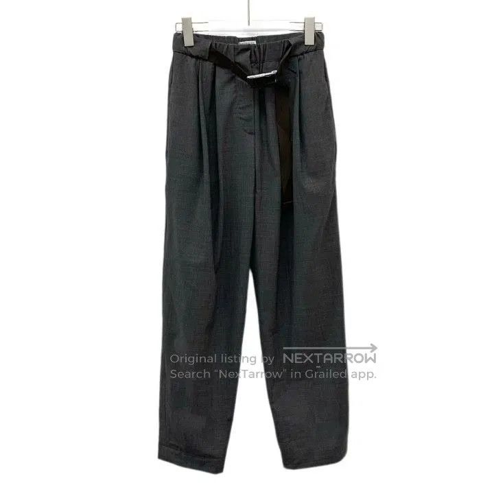 Brunello Cucinelli Brunello Cucinelli Gray Wool Belted Trousers. Size 28" / US 6 / IT 42 - 1 Thumbnail
