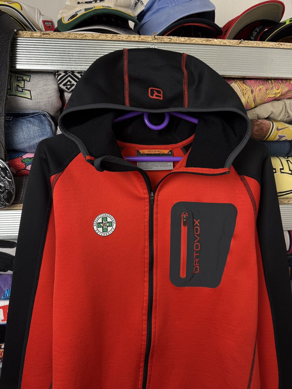 ORTOVOX ORTOVOX Full Zip Fleece Hoodie Merino Wool Inside Outdoor Size US S / EU 44-46 / 1 - 3 Thumbnail