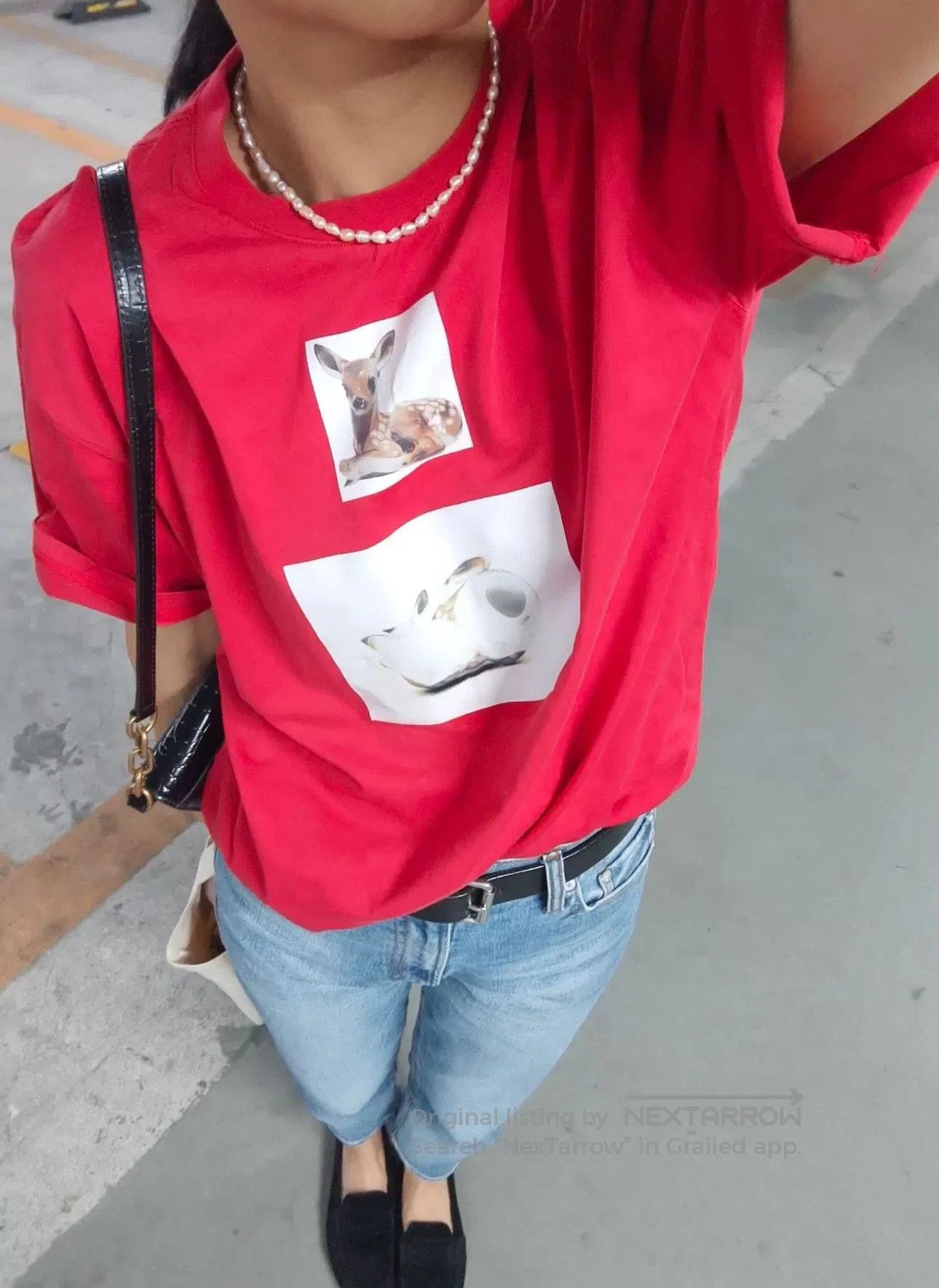 Burberry Burberry Red Deer Print Round Neck Tee. Size US M / EU 48-50 / 2 - 2 Thumbnail