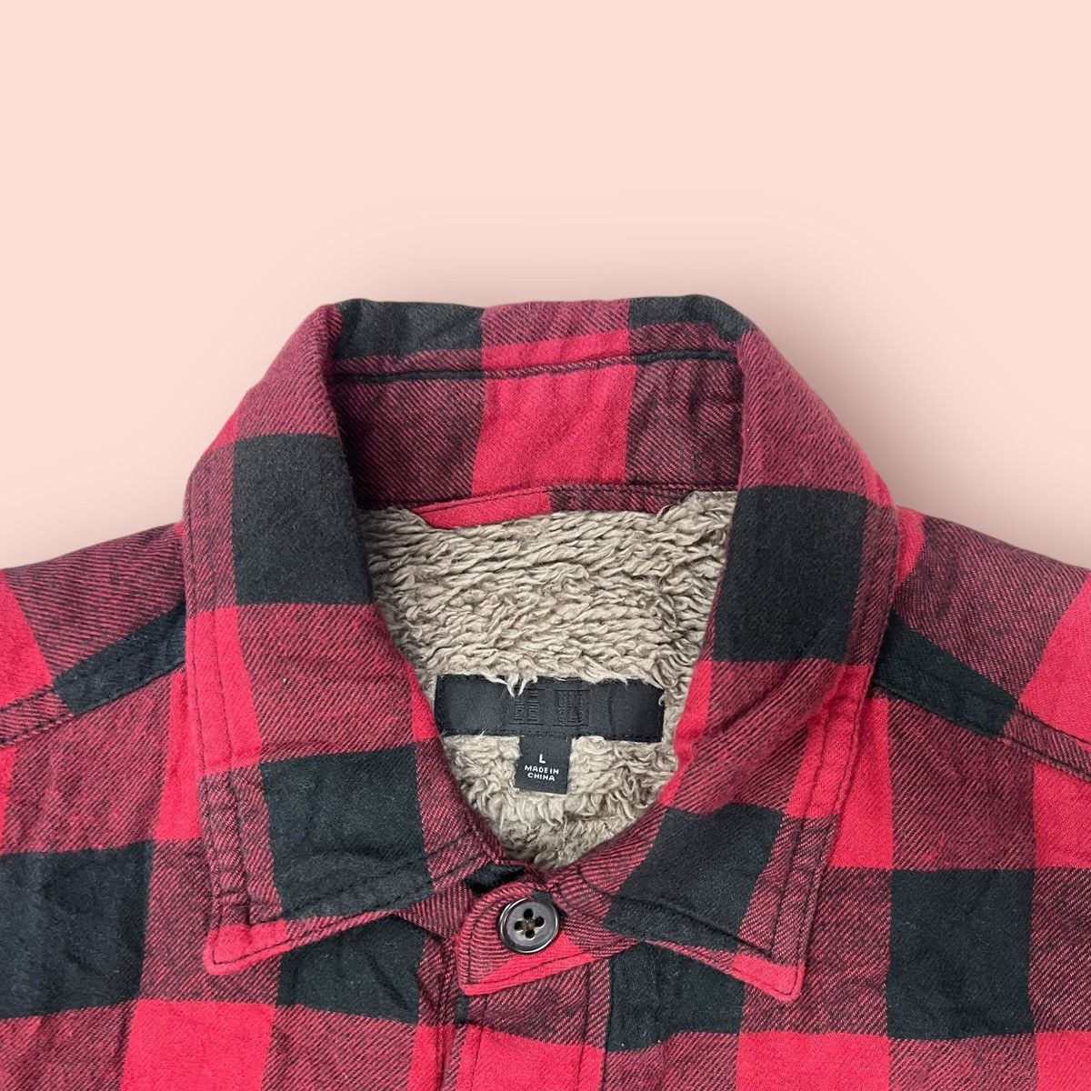 Flannel × Jun Takahashi × Uniqlo VINTAGE UNIQLO DOUBLE CHEST POCKET FLEECE LINING FLANNEL Size US L / EU 52-54 / 3 - 7 Thumbnail
