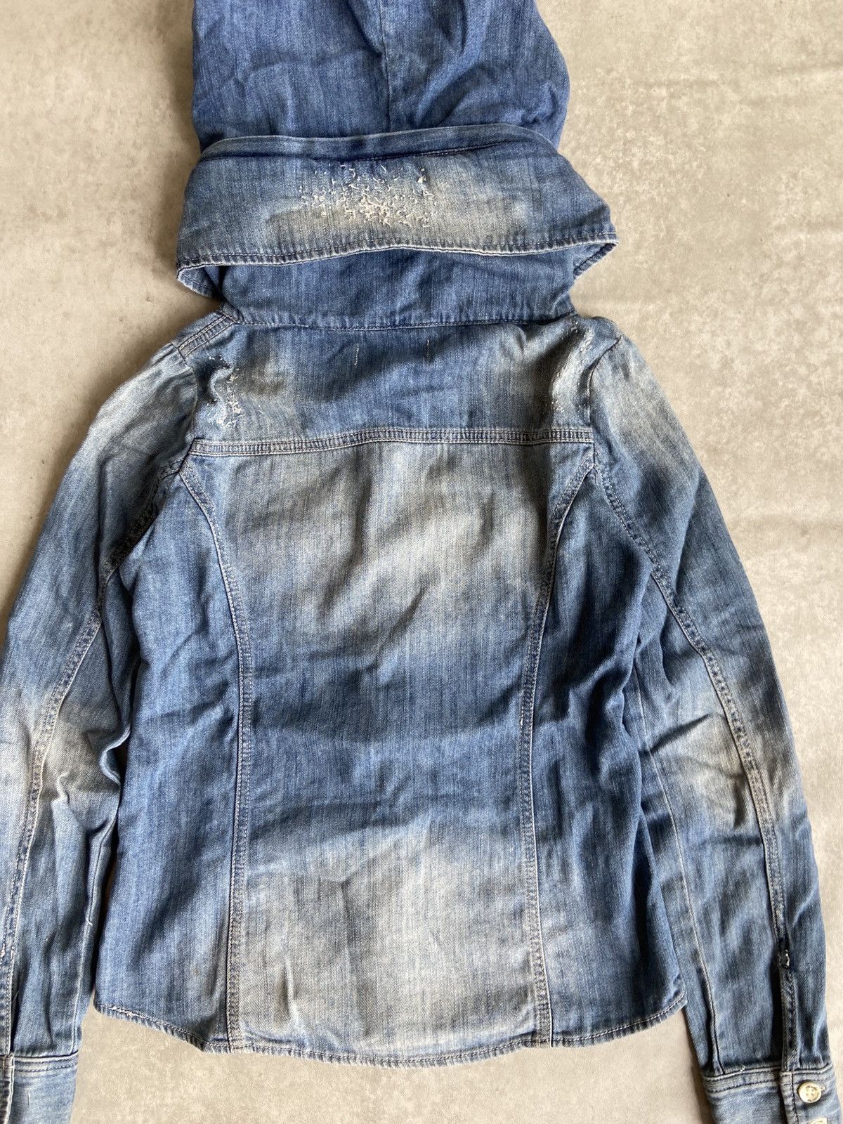 If Six Was Nine × Japanese Brand × Le Grande Bleu (L.G.B.) BACKS BONO Button Up Hoodie Denim Flannel Size US M / EU 48-50 / 2 - 11 Thumbnail