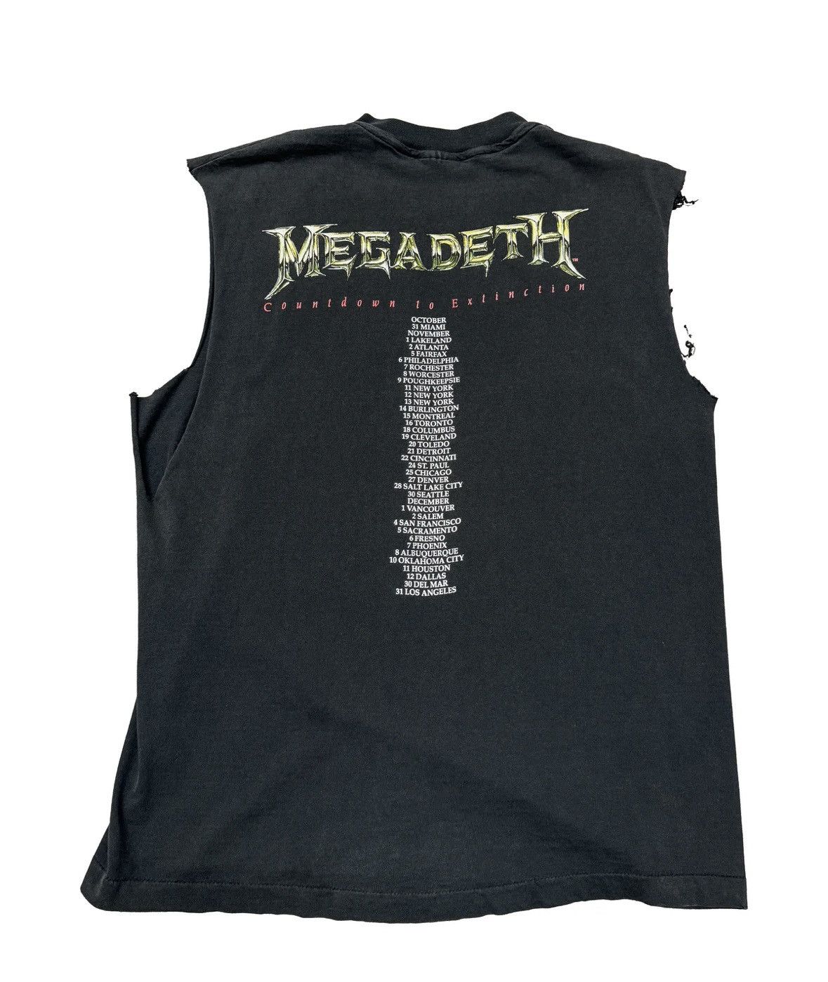 Band Tees Vintage 1992 MEGADETH COUNTDOWN TO EXTINCTION Size US L / EU 52-54 / 3 - 3 Thumbnail
