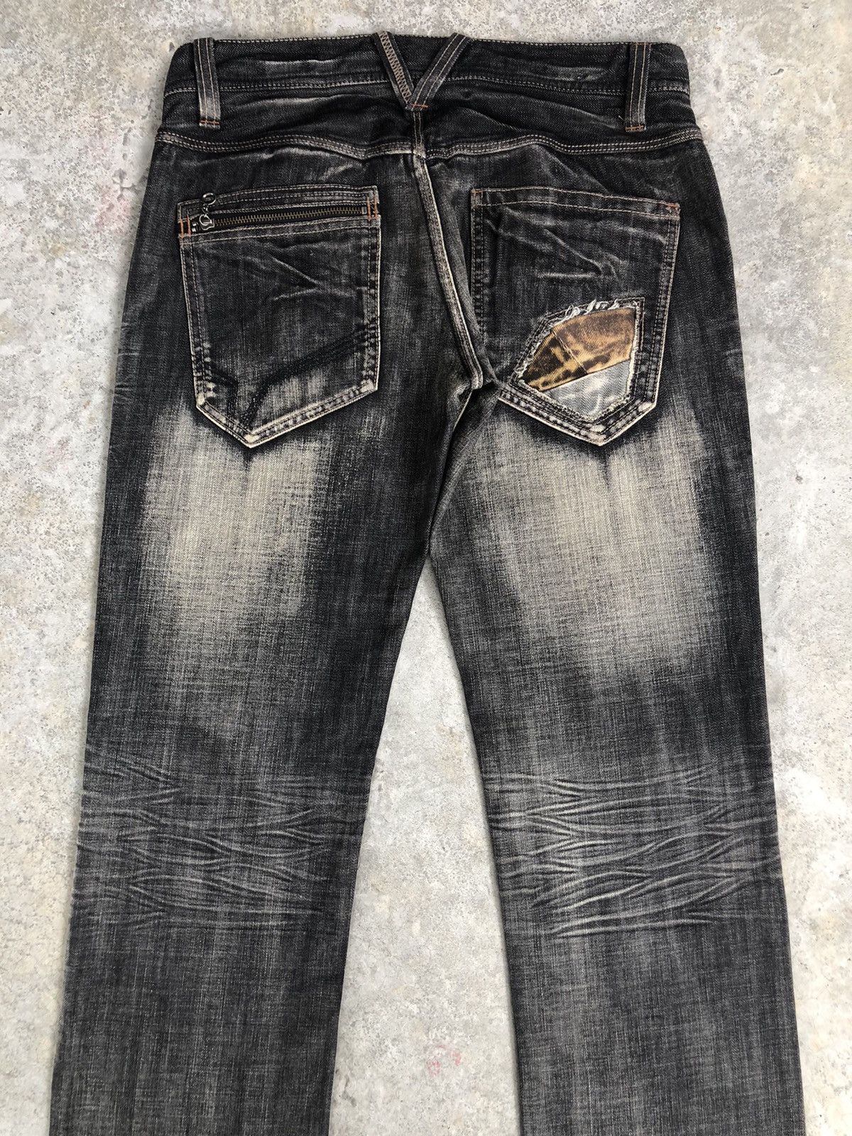 If Six Was Nine Japanese Hideways Flared Jeans Distressed Patchwork Jeans Size US 31 - 8 Thumbnail
