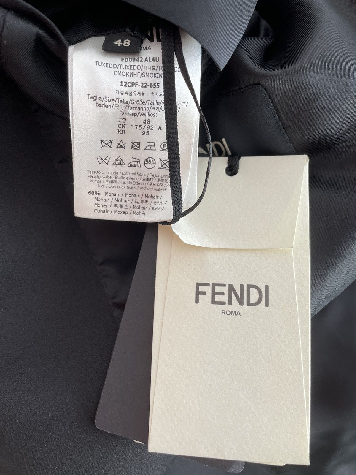 Fendi Fendi Tuxedo Size 48R - 3 Thumbnail