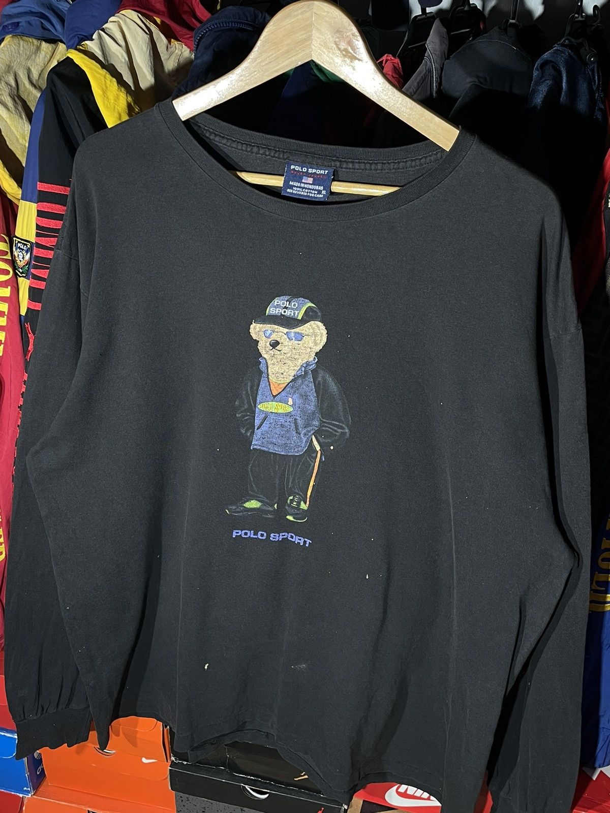 Polo Ralph Lauren × RRL Ralph Lauren × Vintage T-Shirt Polo Sport Bear OG Vintage Size US XL / EU 56 / 4 - 3 Thumbnail